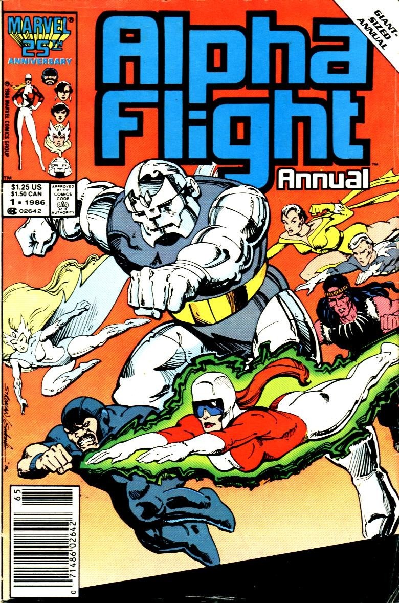 Portada ampliada de Alpha Flight Annual