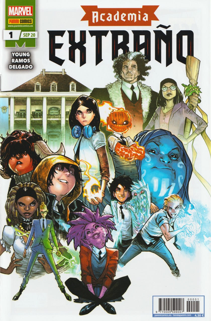 Portada ampliada de Academia EXTRAÑO