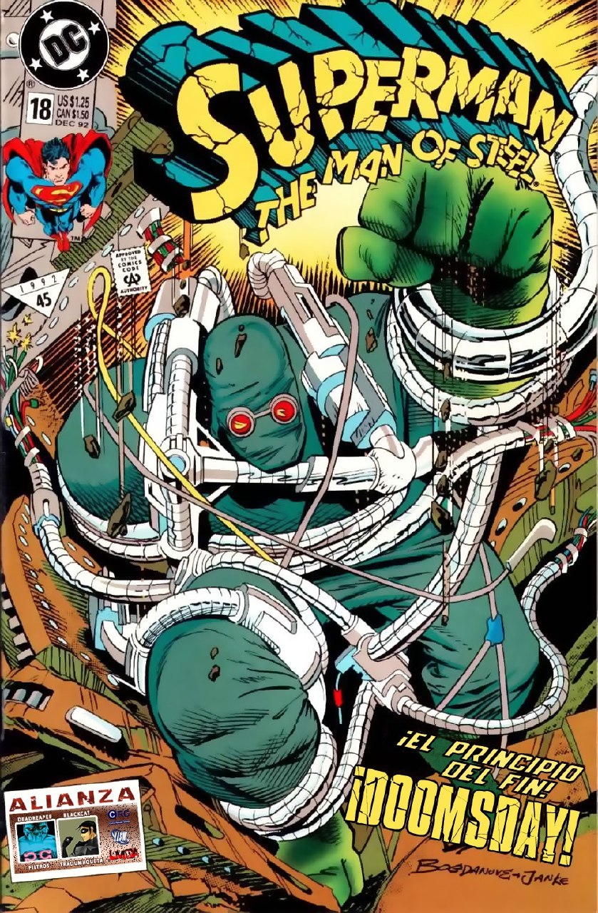 Portada ampliada de SUPERMAN THE MAN OF STEEL