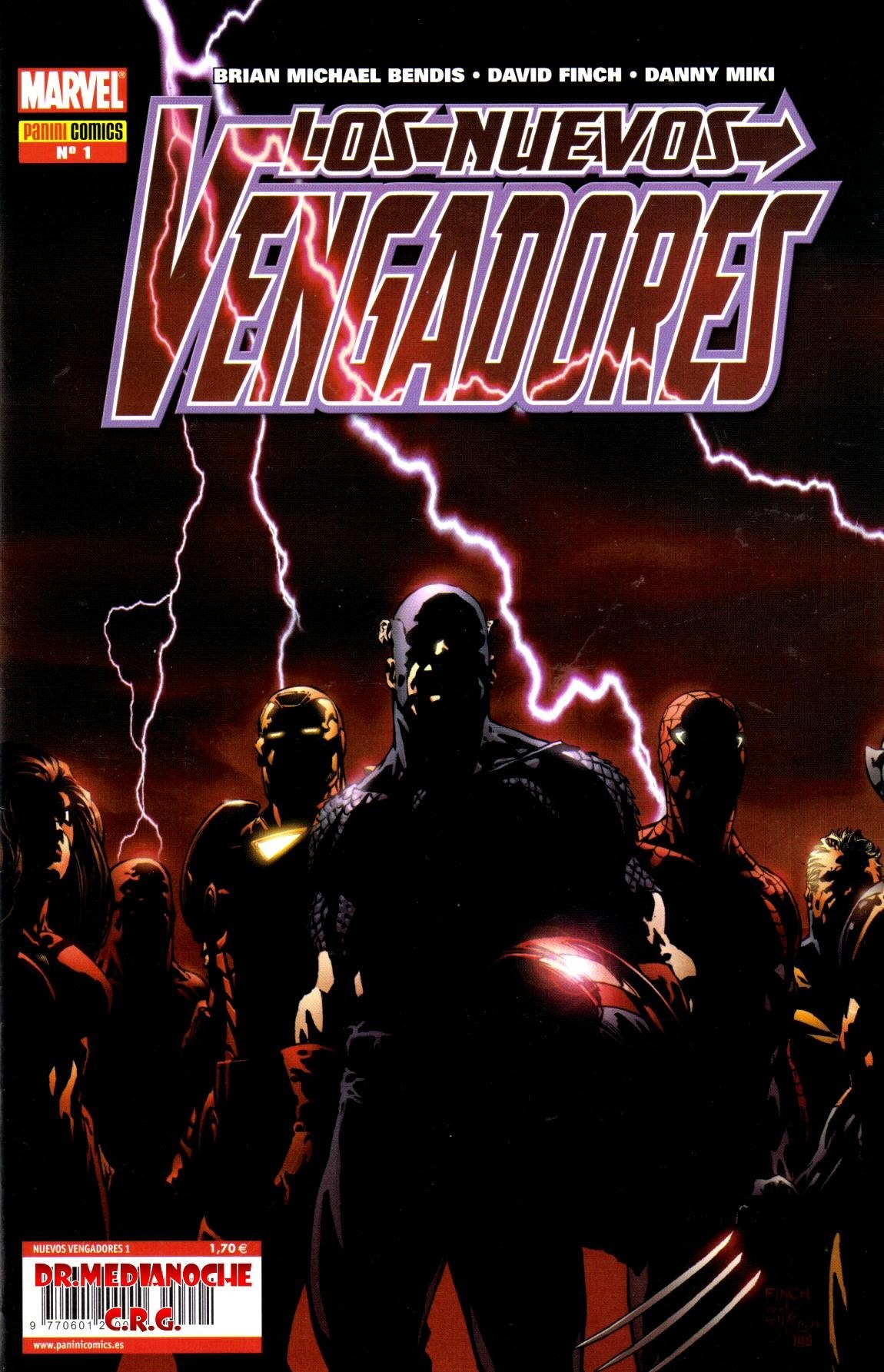 Portada ampliada de LOS NUEVOS VENGADORES