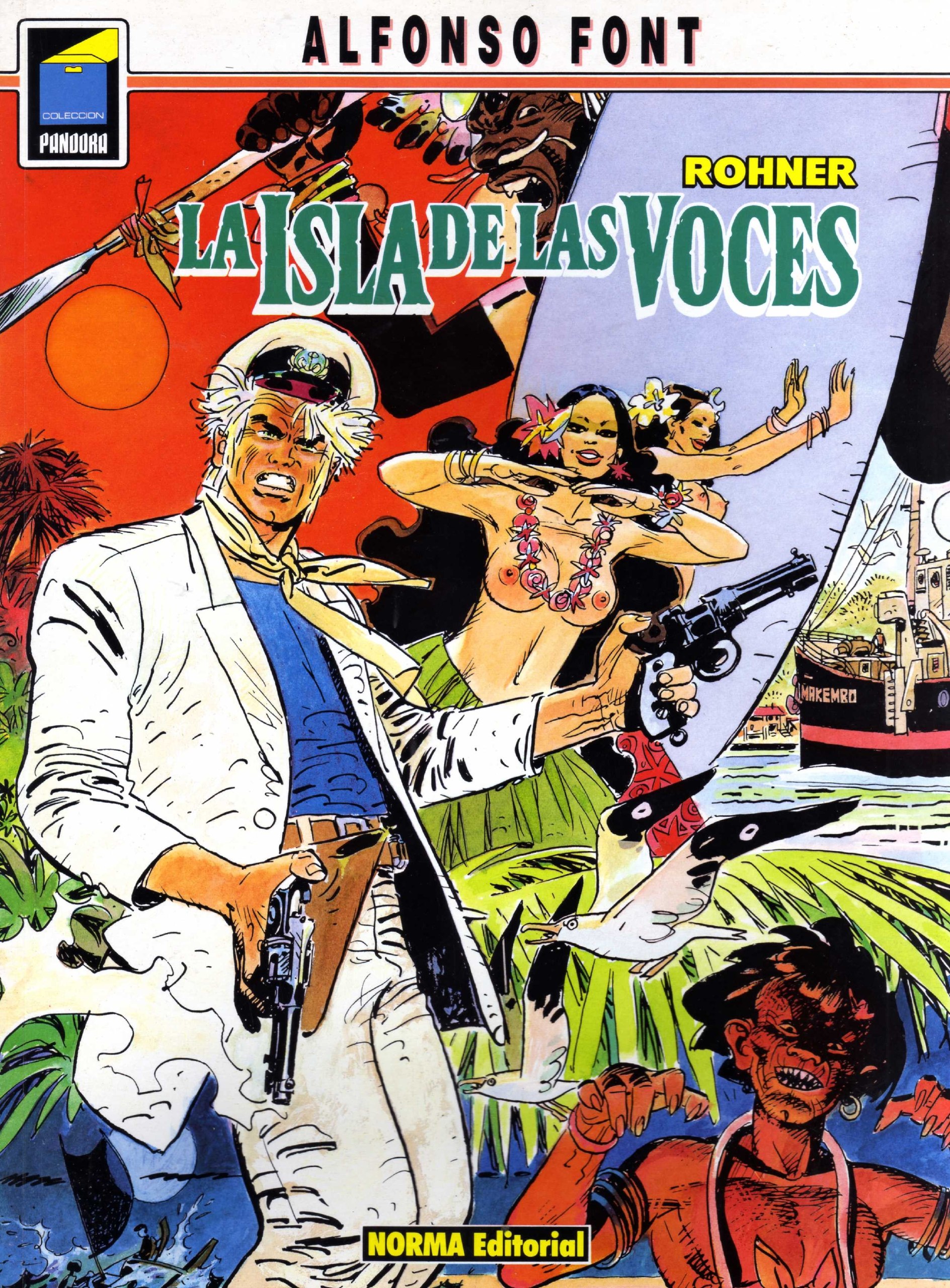 Portada ampliada de La isla de las voces