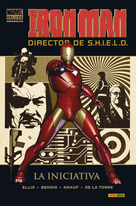 Portada ampliada de IRON MAN DIRECTOR DE S.H.I.E.L.D. LA INICIATIVA