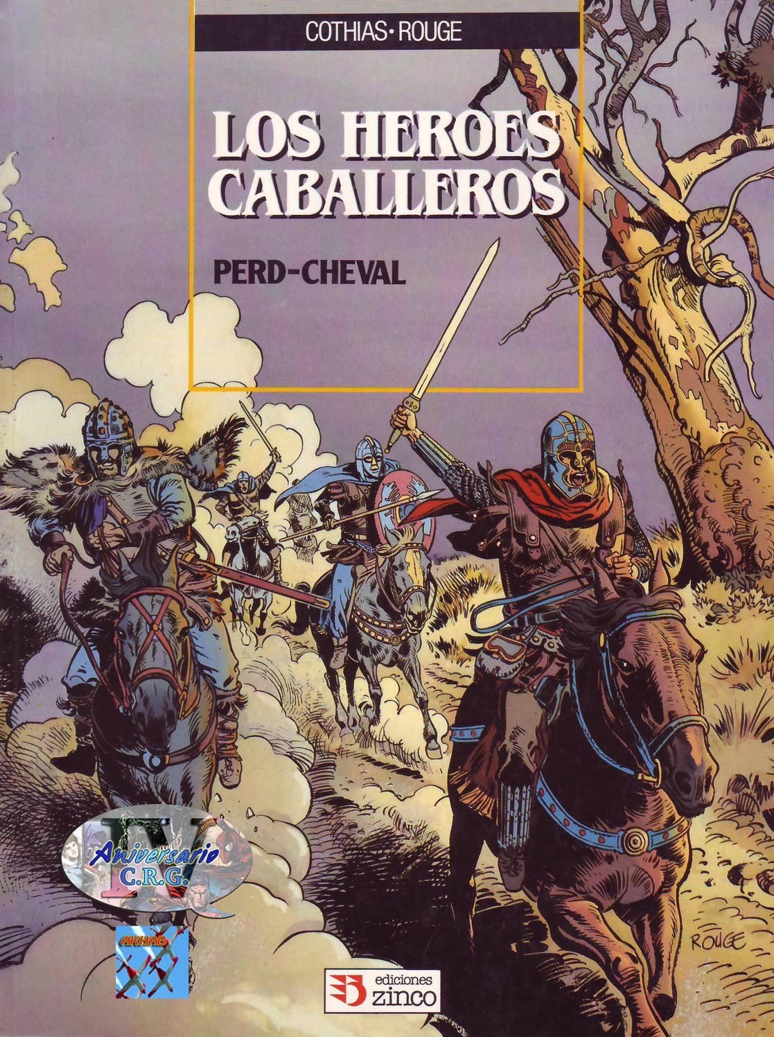Portada ampliada de LOS HEROES CABALLEROS