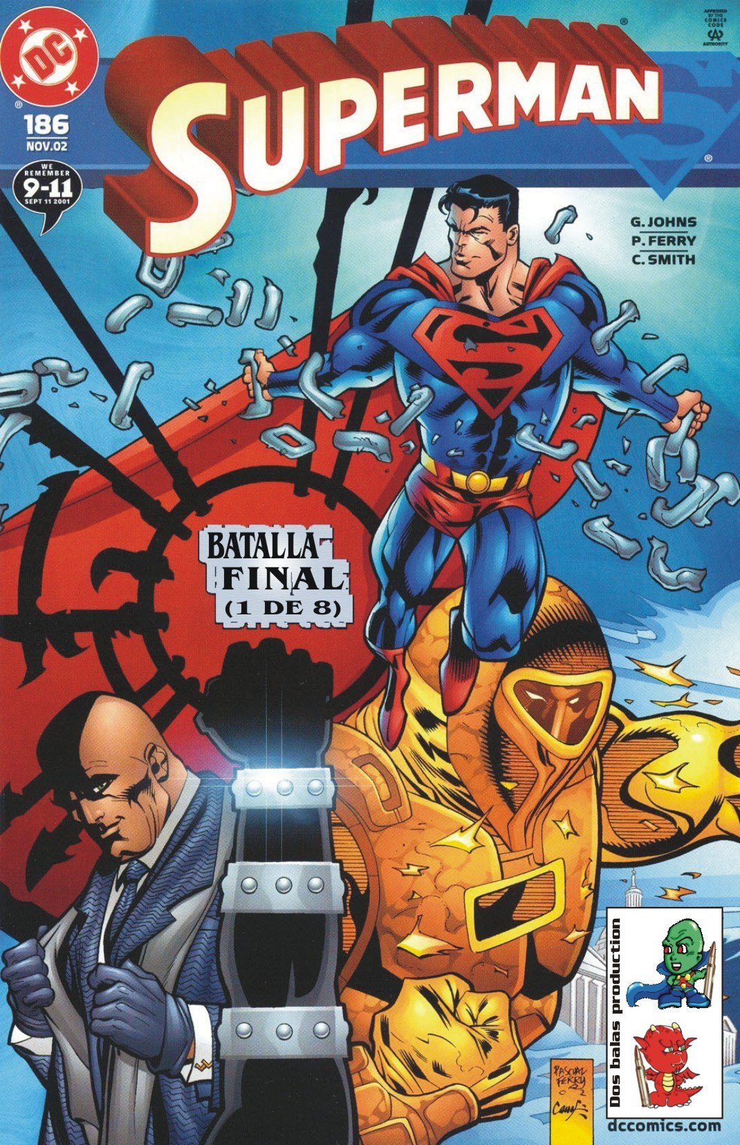 Portada ampliada de SUPERMAN