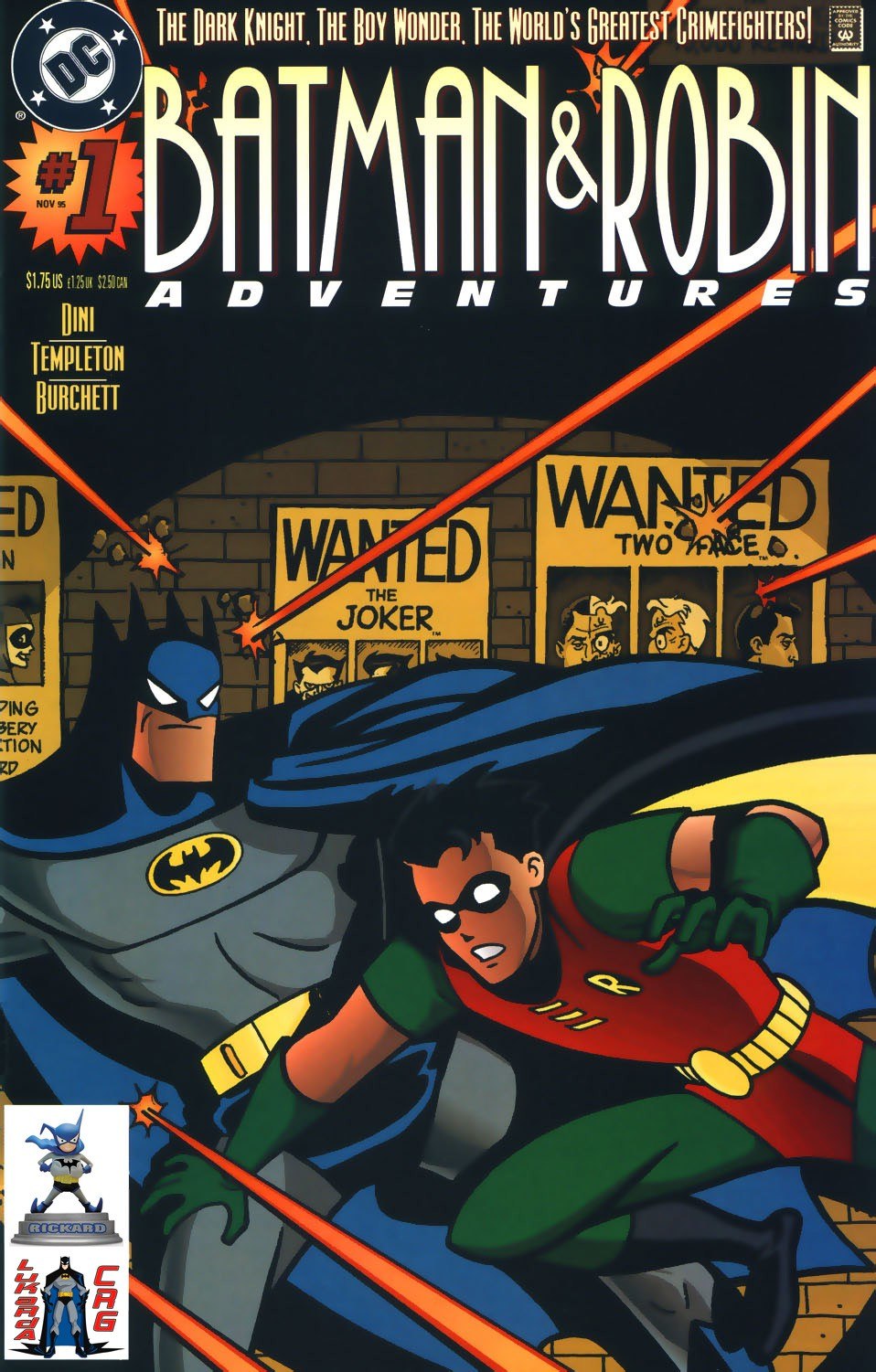 Portada ampliada de Batman & Robin Adventures