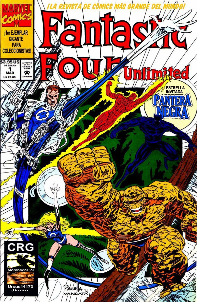 Portada ampliada de Fantastic Four Unlimited