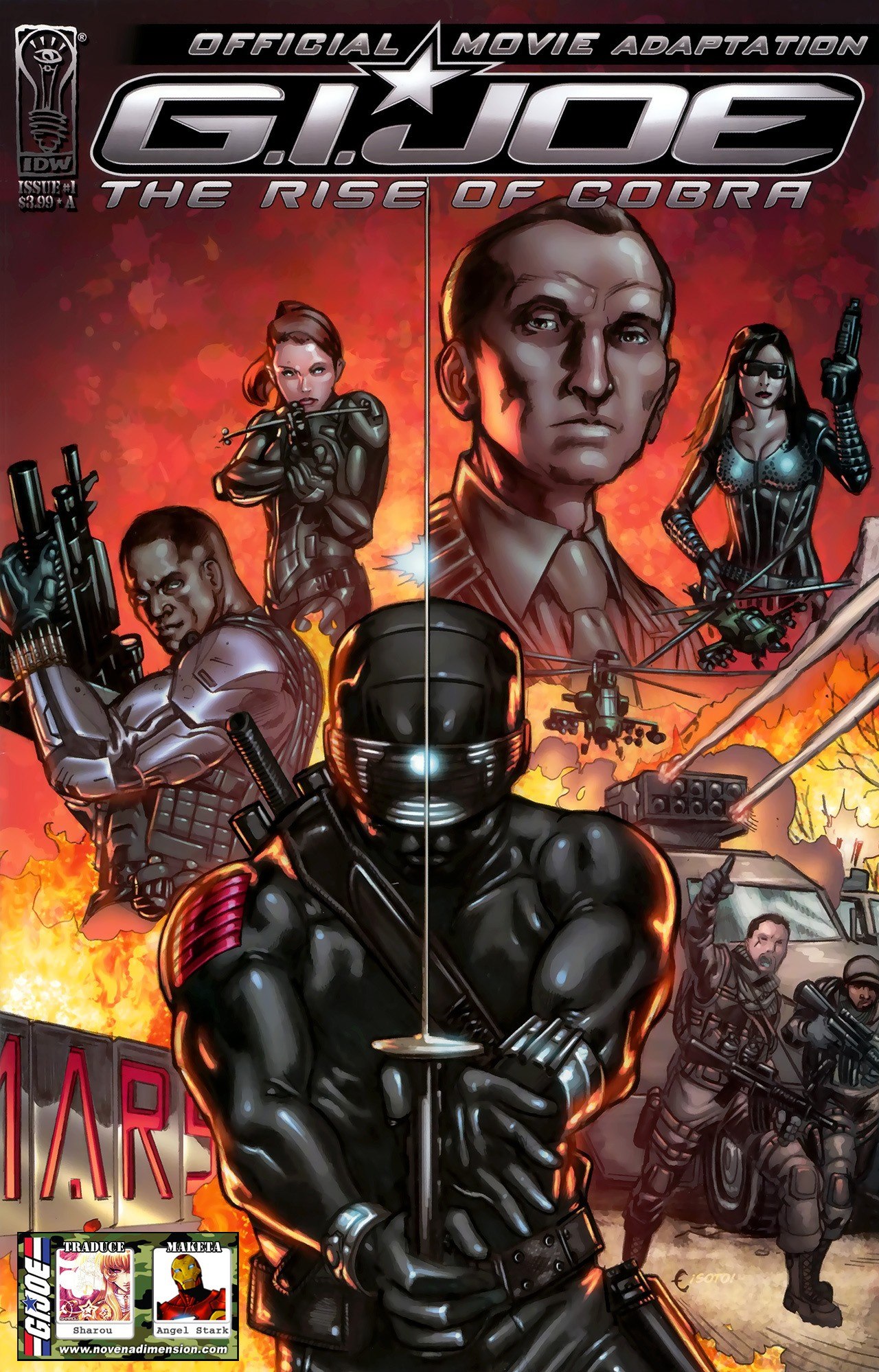 Portada ampliada de G.I.JOE THE RISE OF COBRA