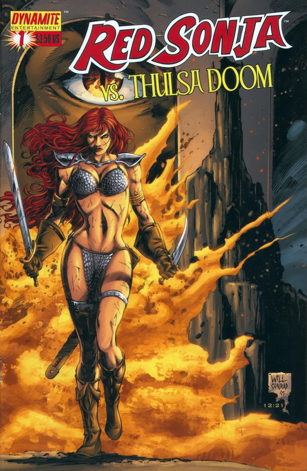 Portada ampliada de Red Sonja vs. Thulsa Doom