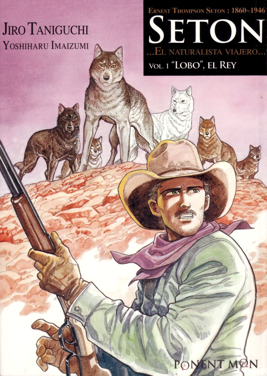Portada ampliada de SETON ...EL NATURALISTA VIAJERO... VOL. 1 "LOBO", EL REY