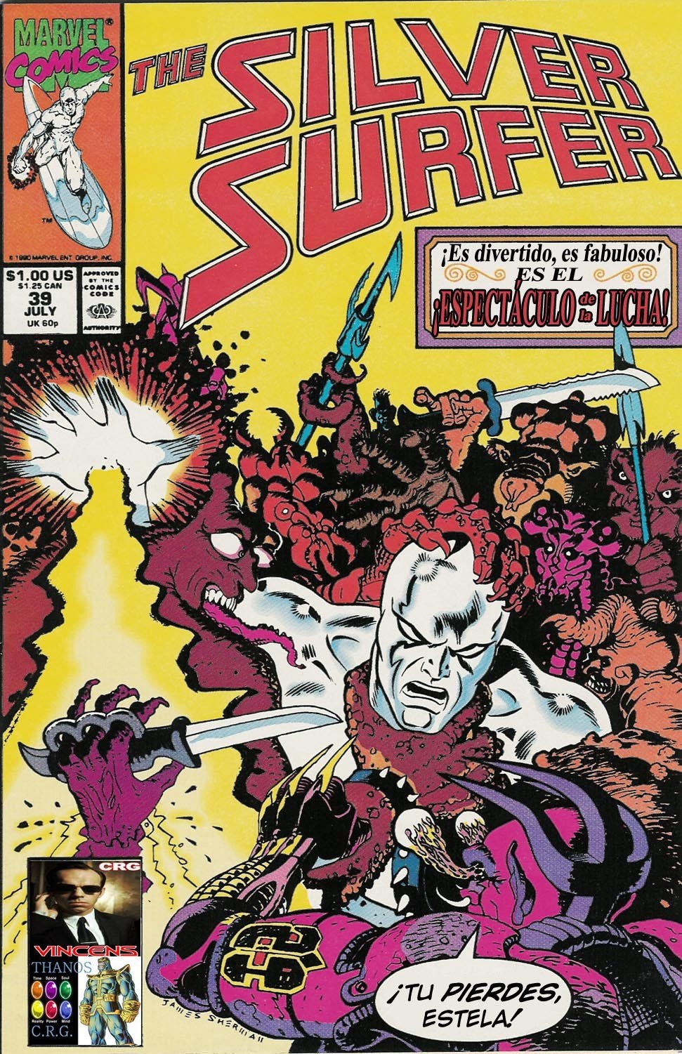 Portada ampliada de The Silver Surfer