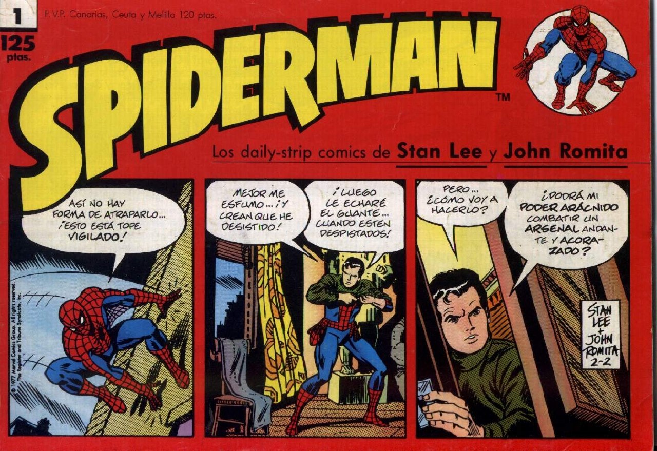 Portada ampliada de SPIDERMAN