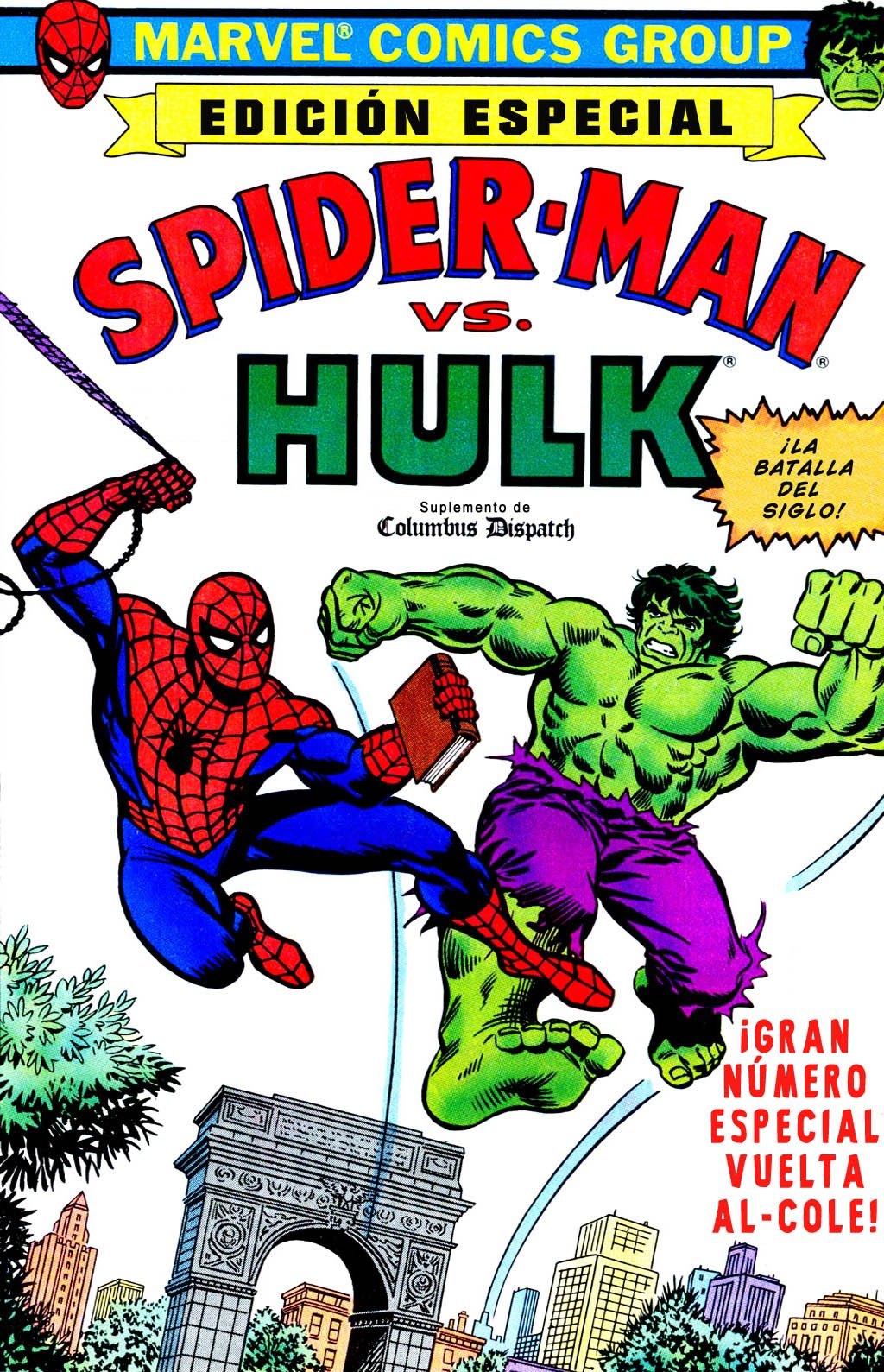 Portada ampliada de SPIDER-MAN vs. HULK