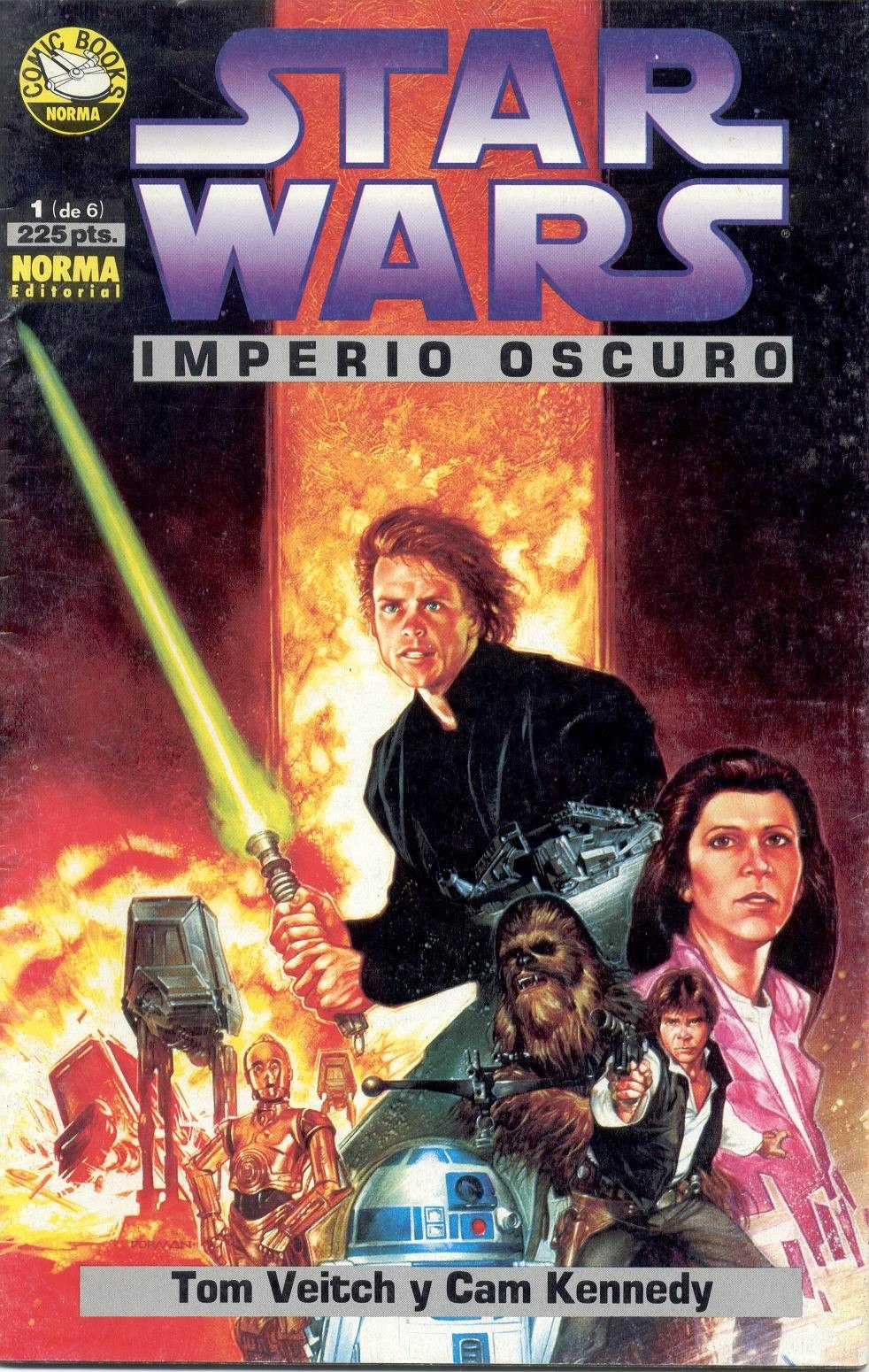 Portada ampliada de STAR WARS IMPERIO OSCURO