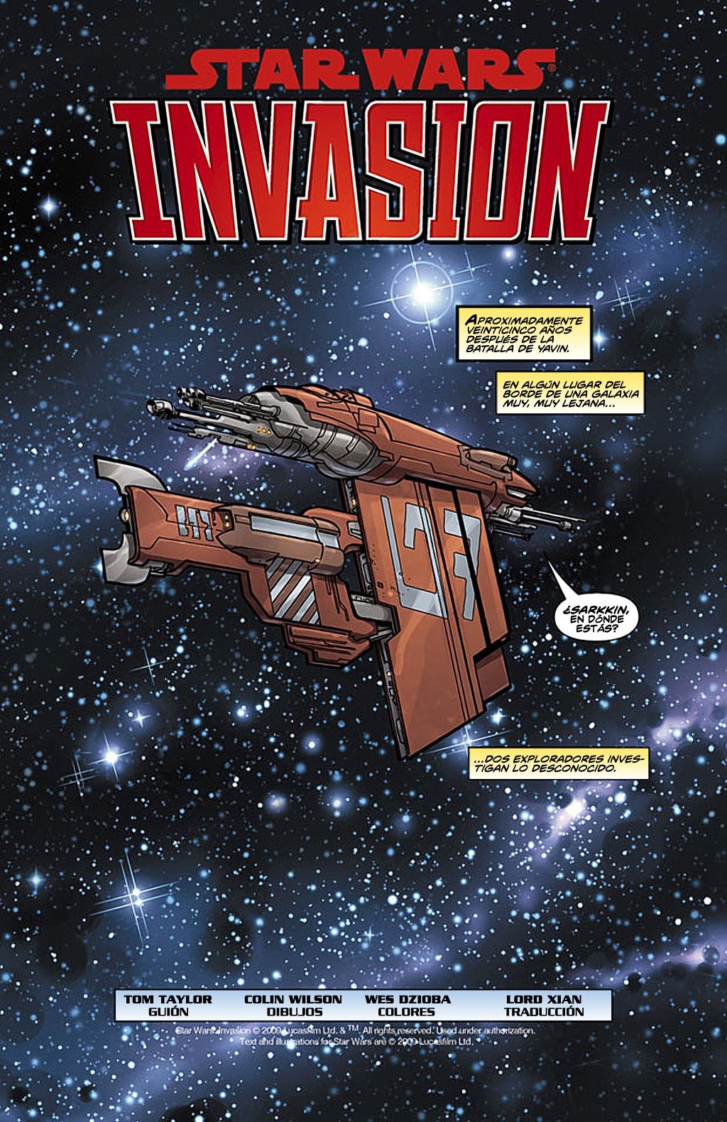 Portada ampliada de STAR WARS INVASION