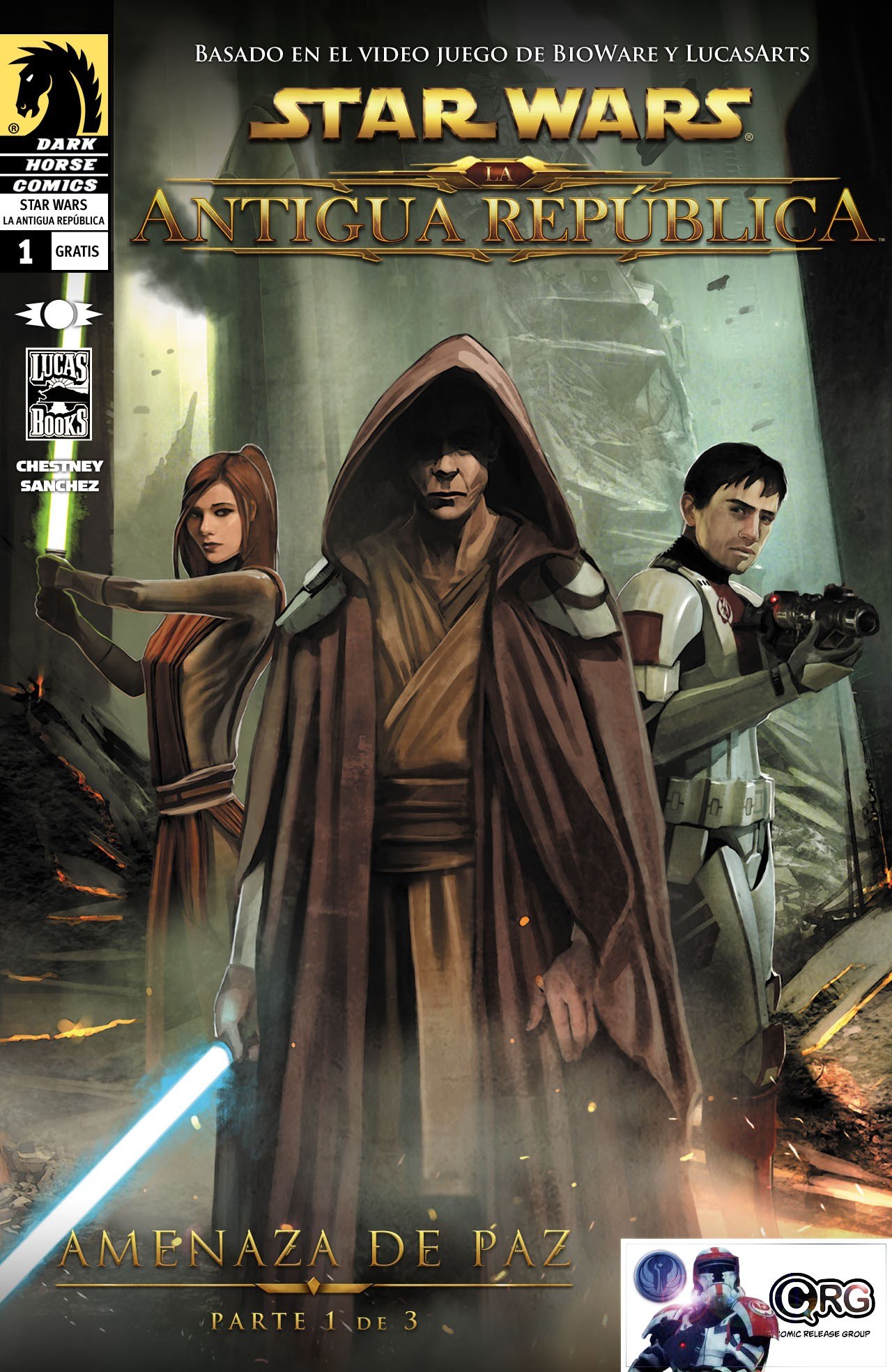 Portada ampliada de STAR WARS DE LA ANTIGUA REPÚBLICA: AMENAZA DE PAZ