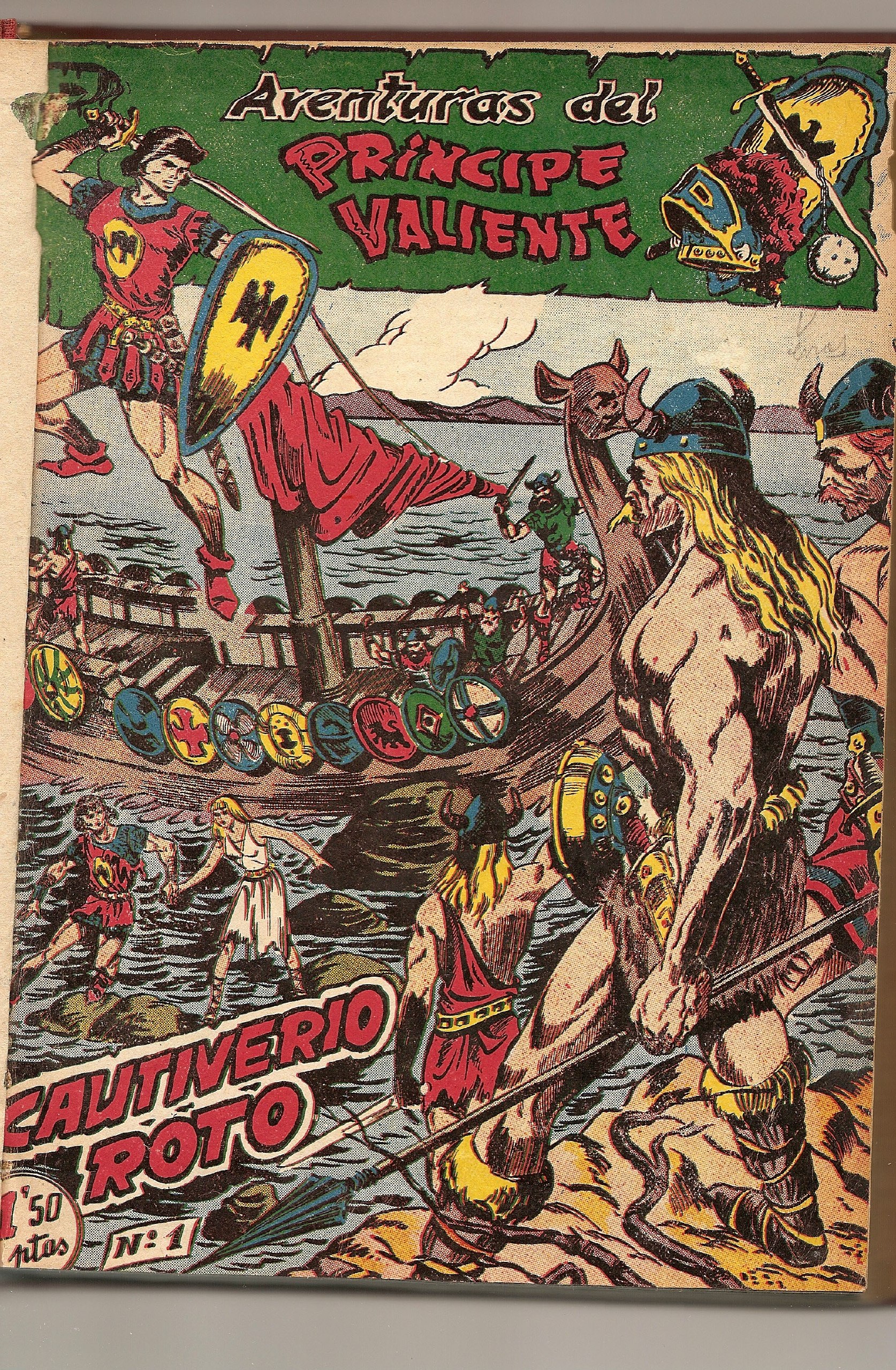 Portada ampliada de Aventuras del Príncipe Valiente