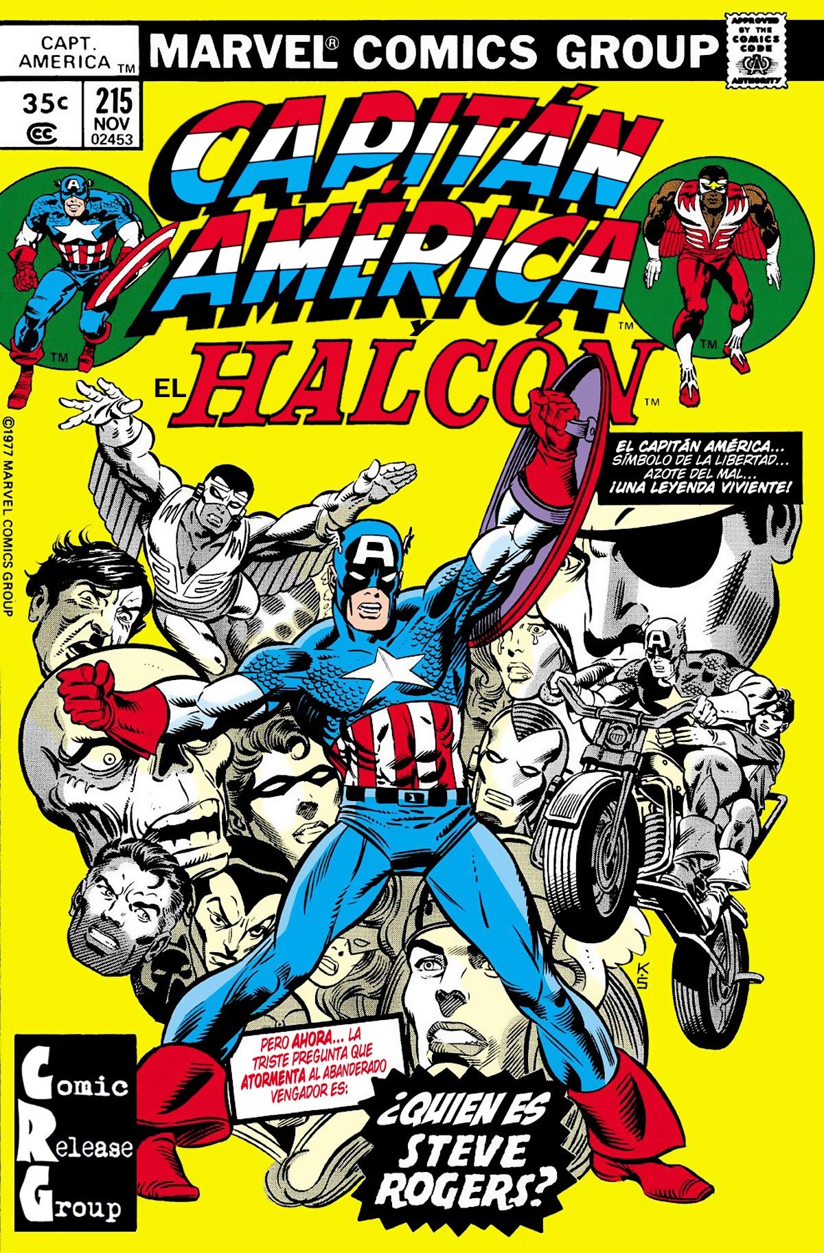 Portada ampliada de Capitan America El Halcon