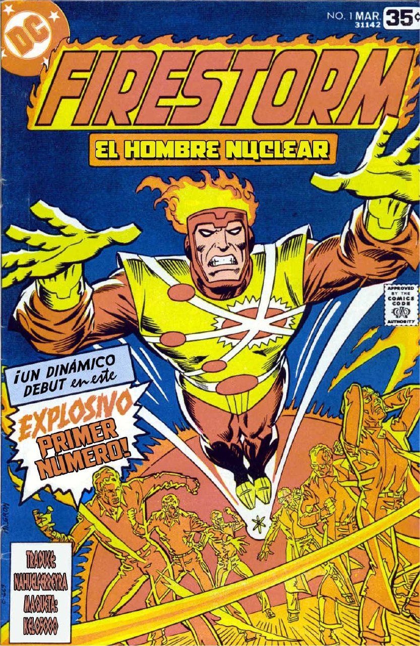 Portada ampliada de FIRESTORM EL HOMBRE NUCLEAR