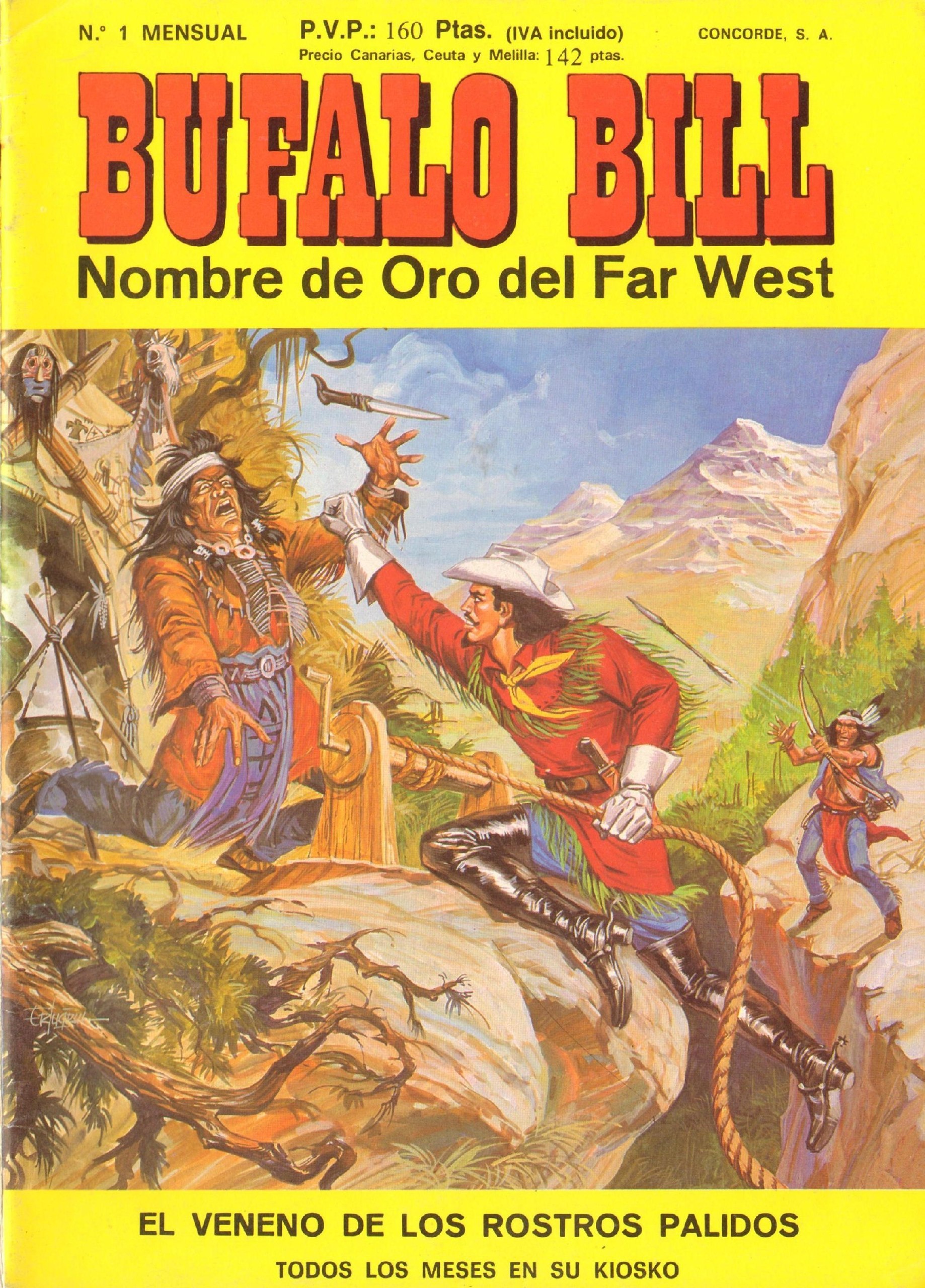 Portada ampliada de BUFALO BILL Nombre de Oro del Far West