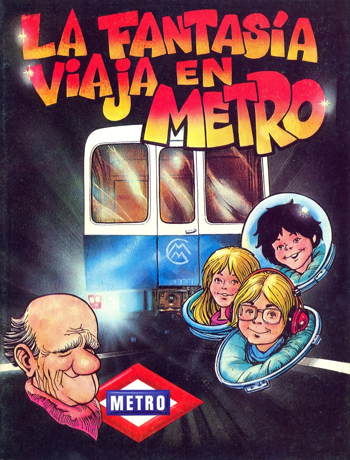 Portada ampliada de LA FANTASÍA VIAJA EN METRO