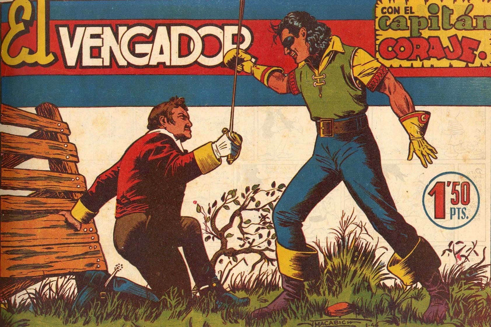 Portada ampliada de El Vengador