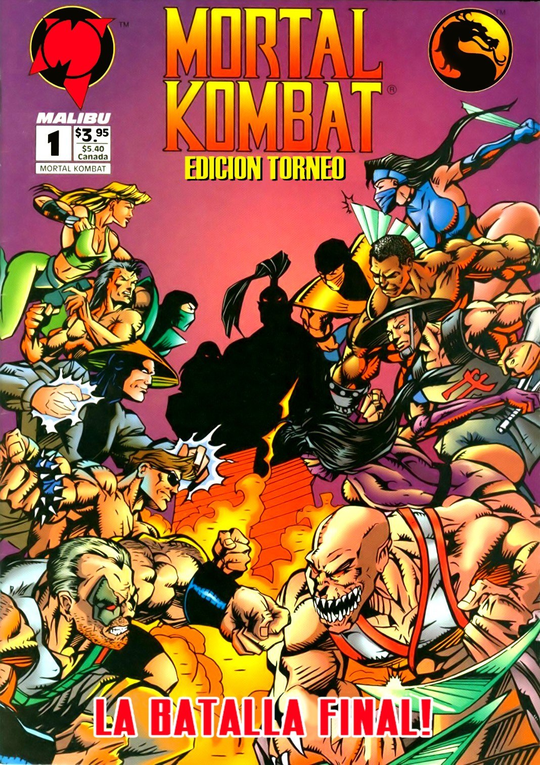 Portada ampliada de Mortal Kombat Edicion Torneo
