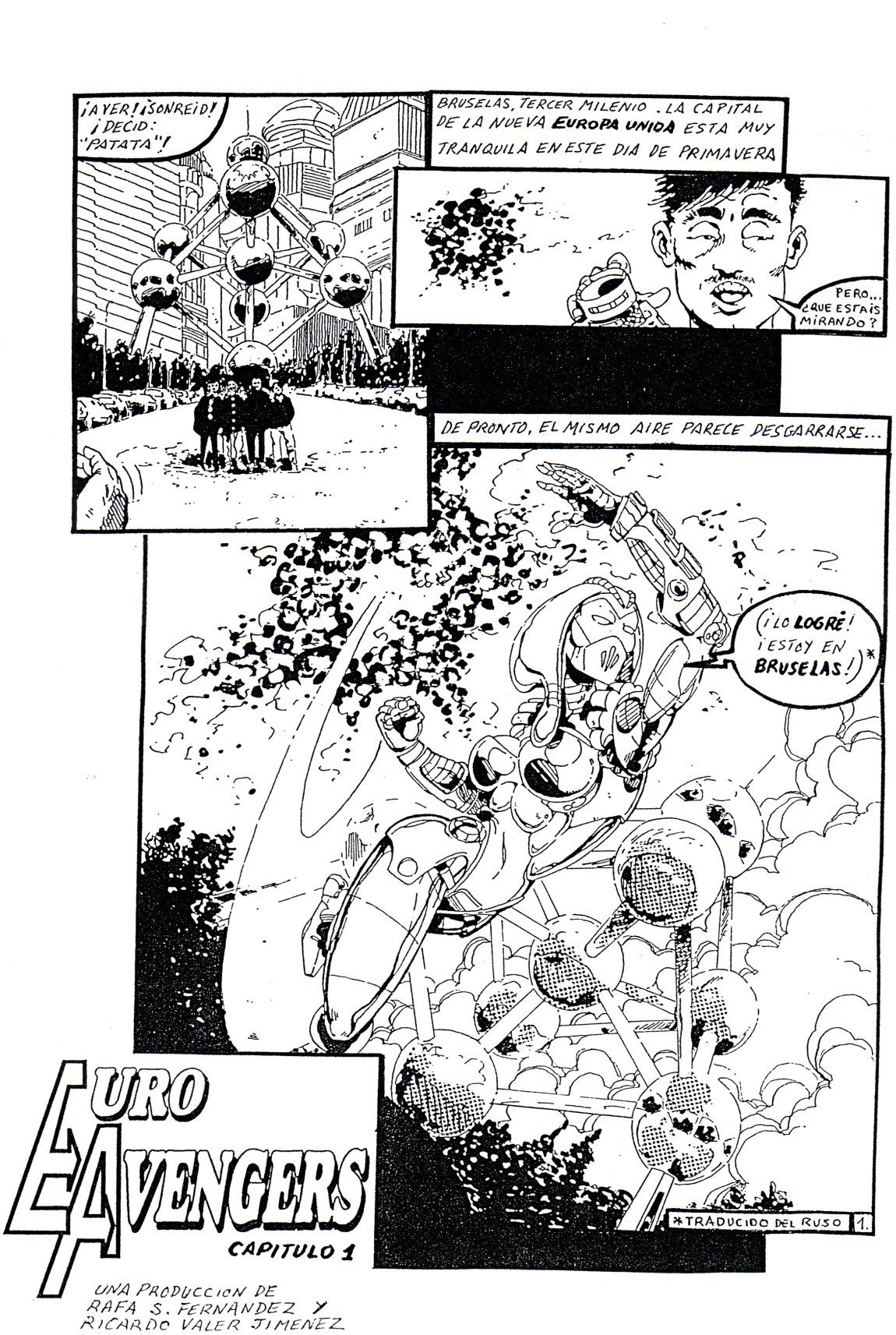 Portada ampliada de Euro Avengers
