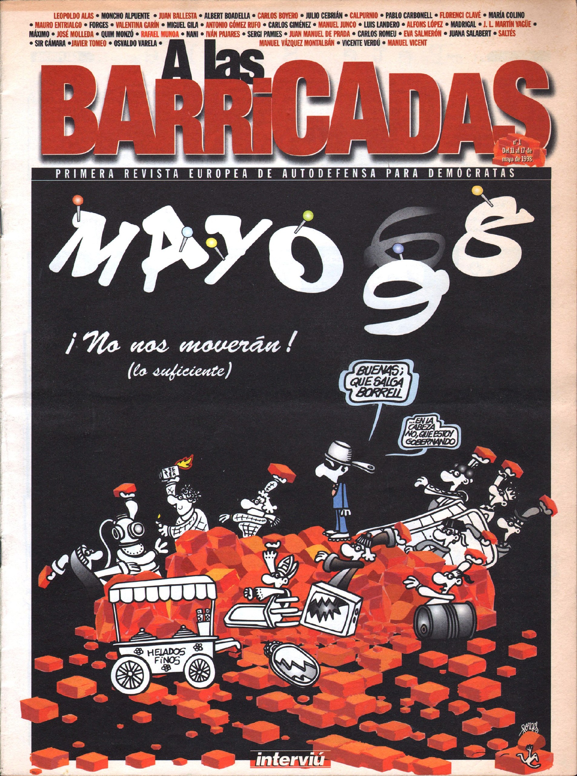Portada ampliada de A las Barricadas