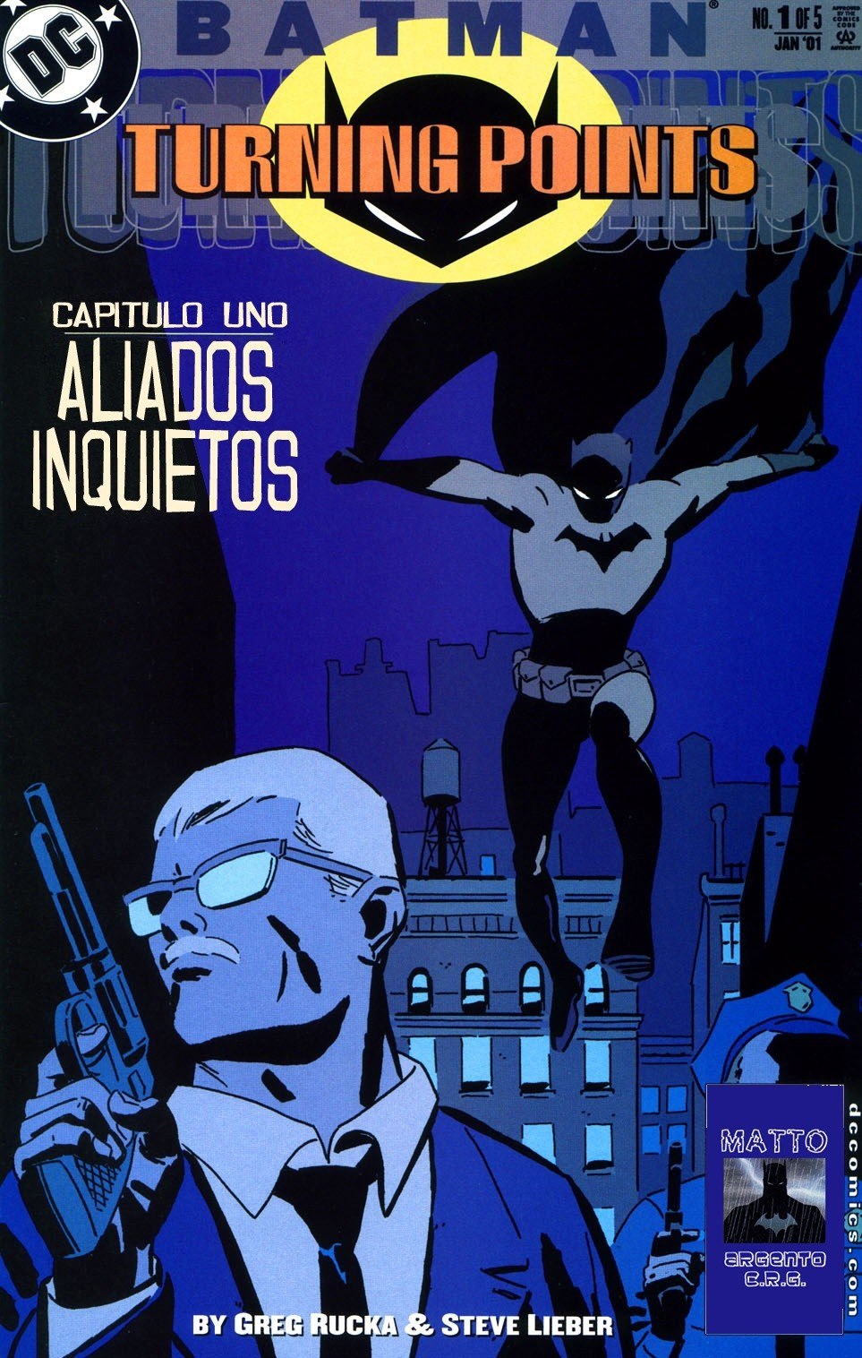 Portada ampliada de BATMAN TURNING POINTS