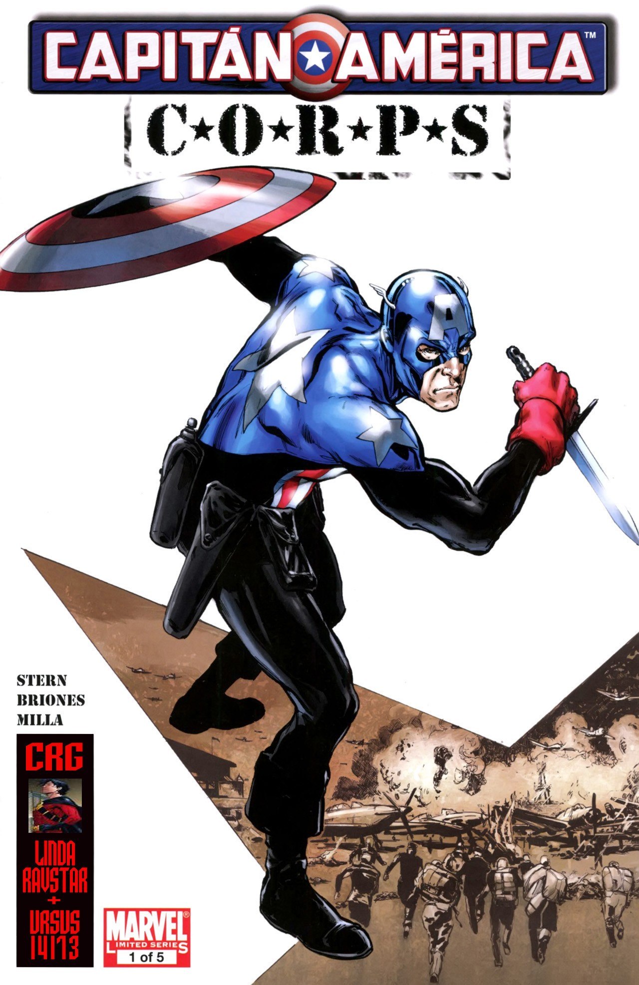 Portada ampliada de CAPITÁN AMÉRICA C O R P S