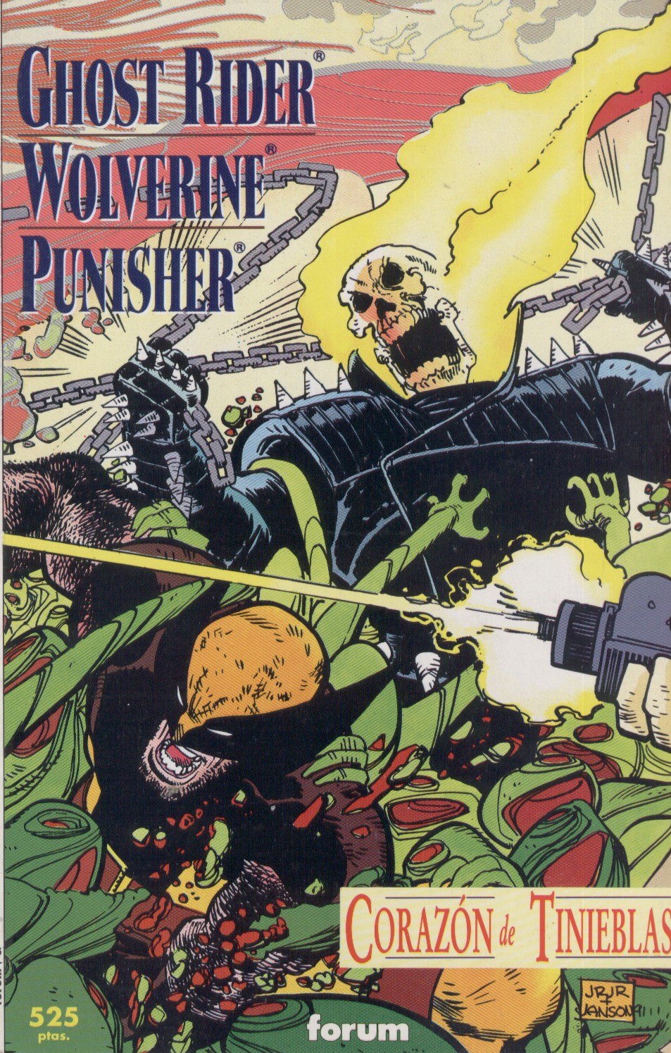 Portada ampliada de GHOST RIDER WOLVERINE PUNISHER