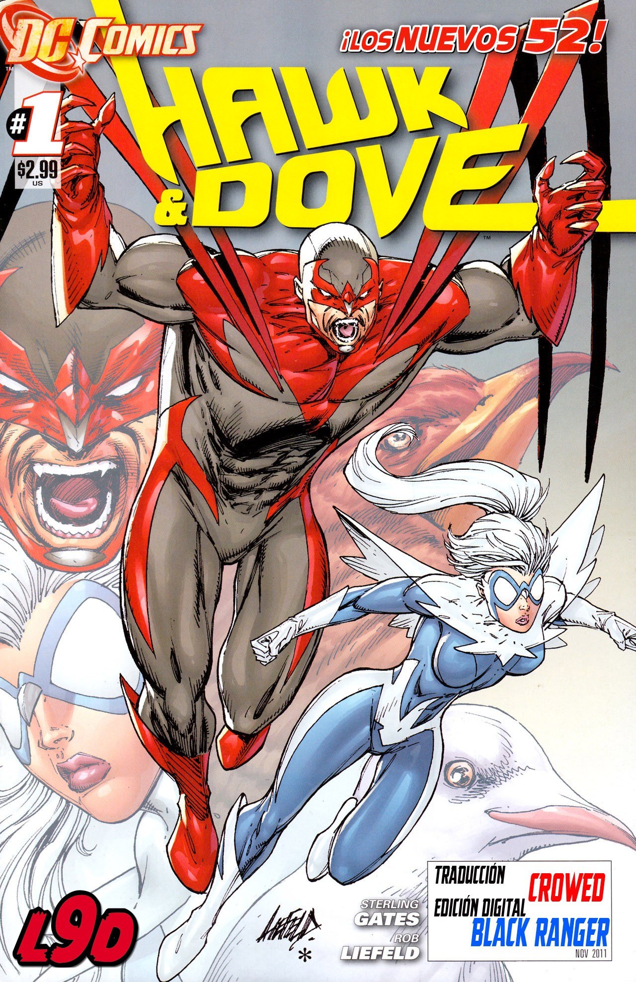 Portada ampliada de HAWK & DOVE