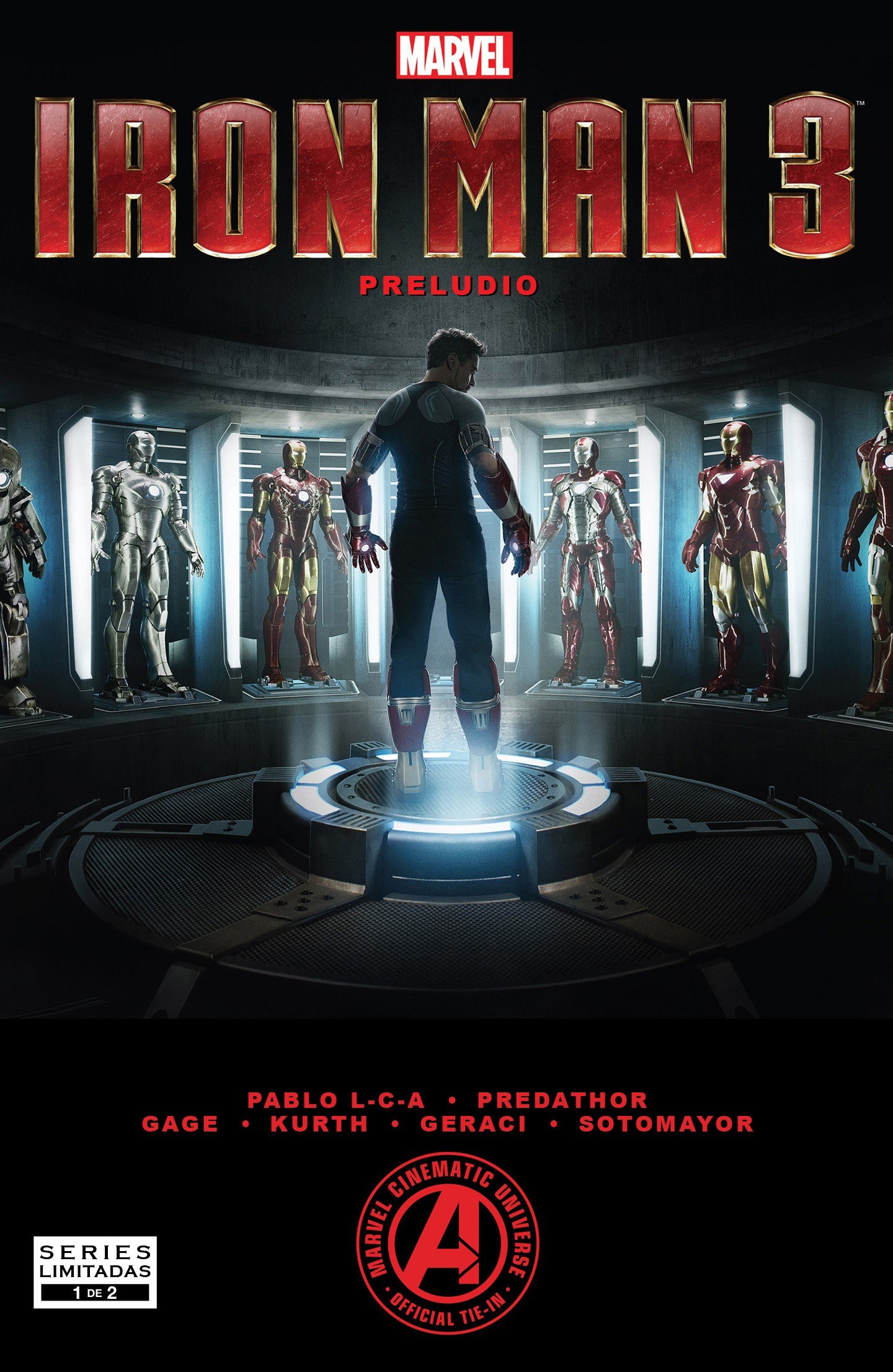 Portada ampliada de IRON MAN 3 PRELUDIO