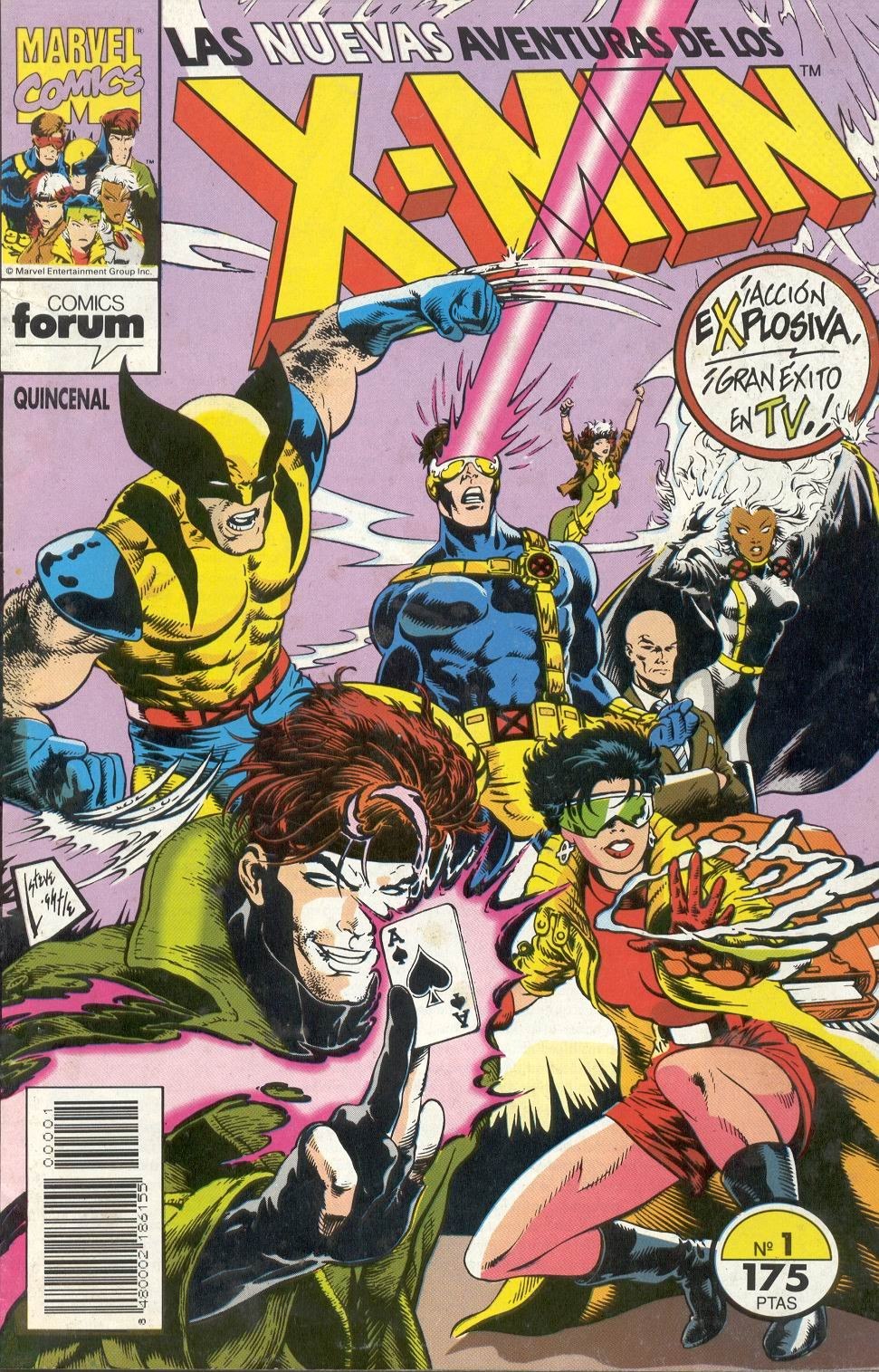 Portada ampliada de LAS NUEVAS AVENTURAS DE LOS X-MEN
