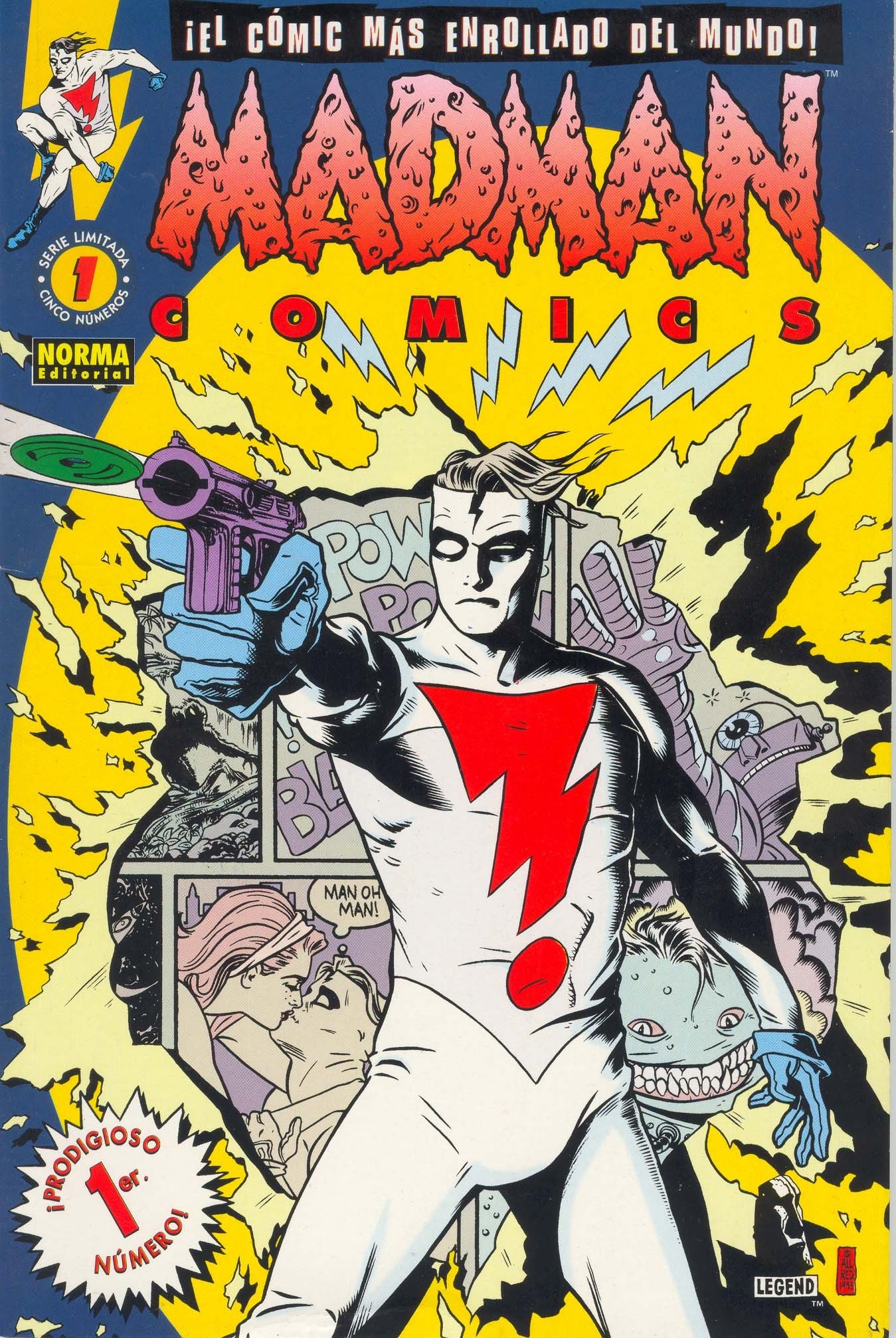 Portada ampliada de Madman Comics
