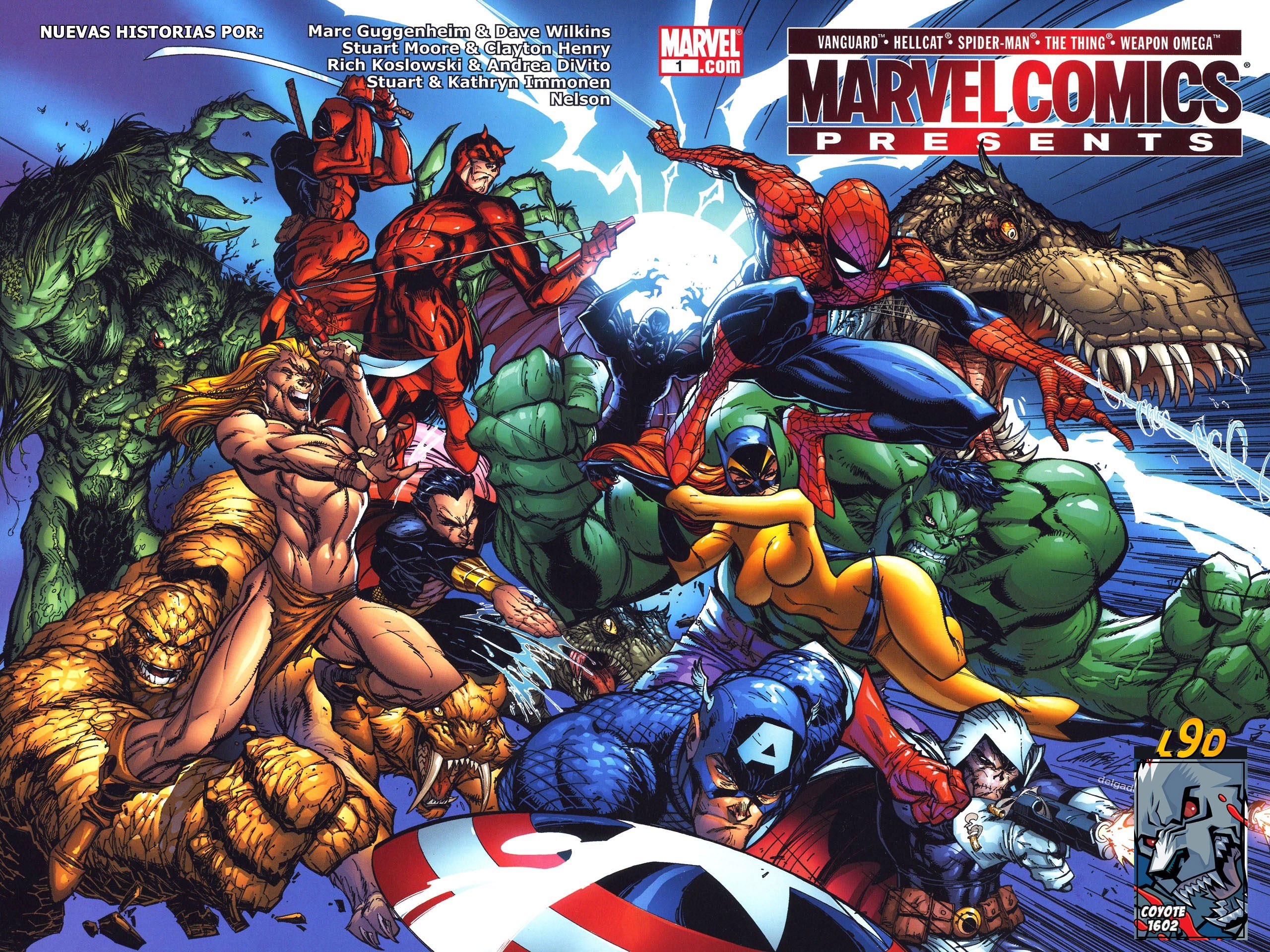 Portada ampliada de MARVEL COMICS PRESENTS