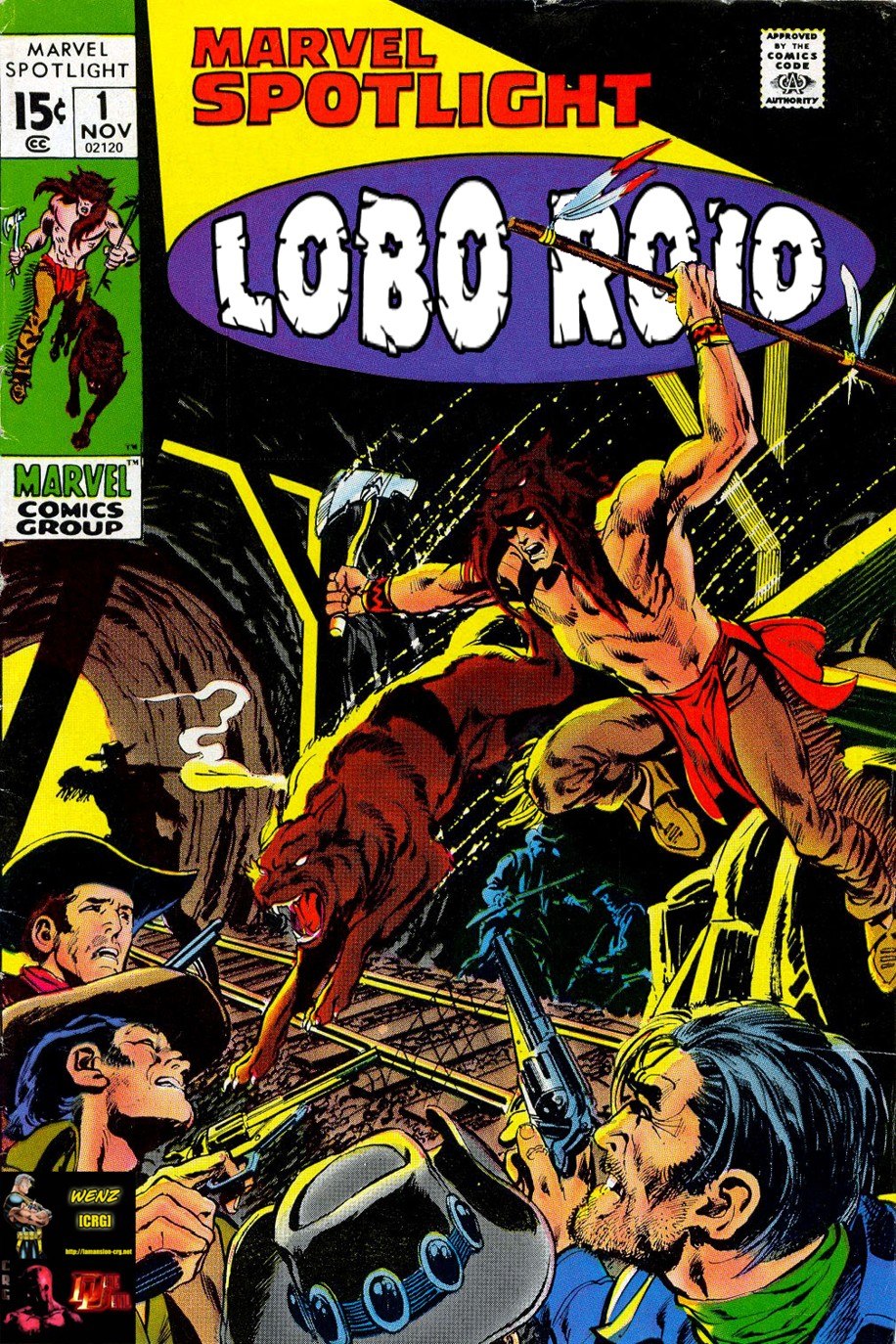 Portada ampliada de Lobo Rojo