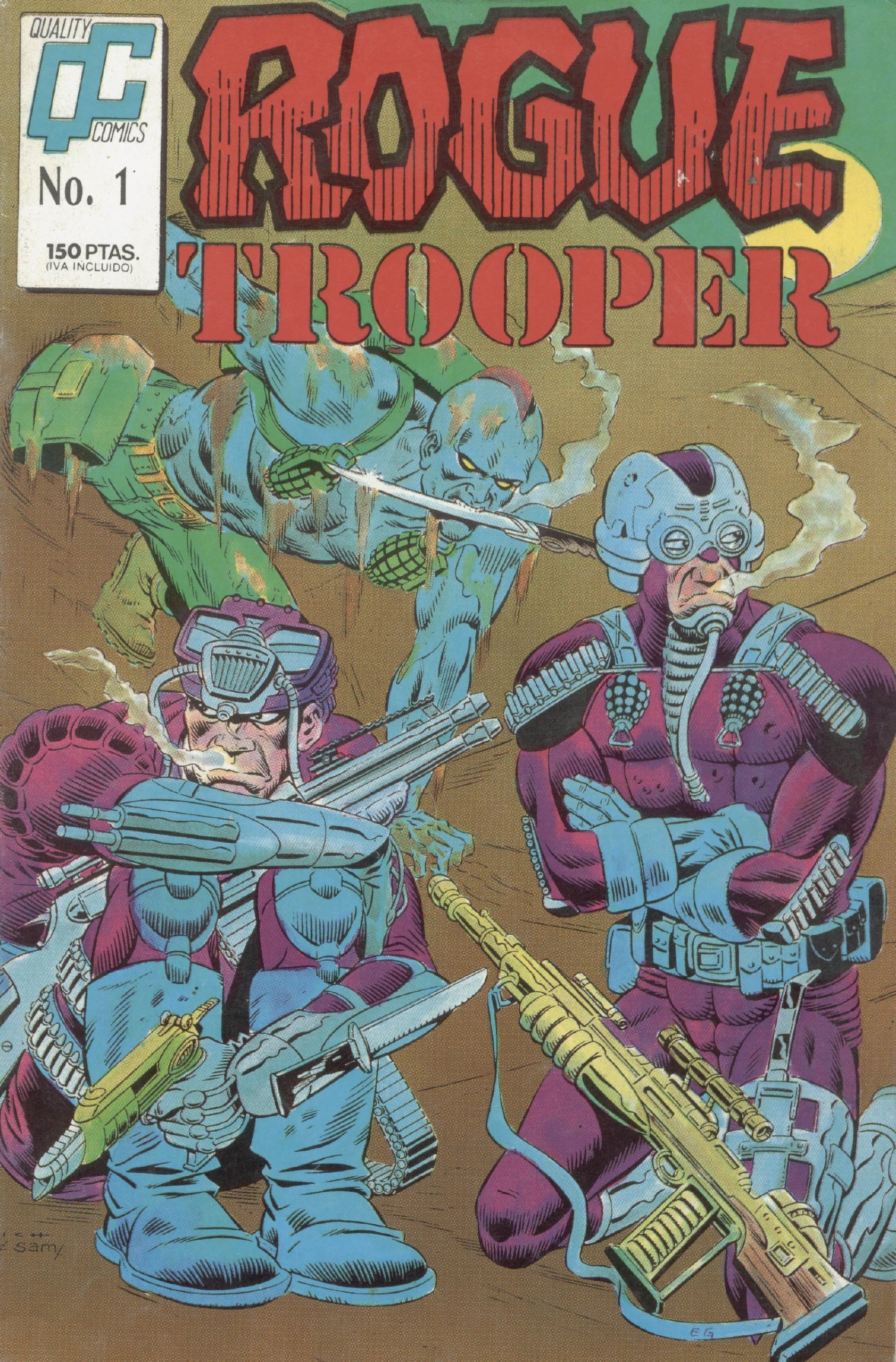 Portada ampliada de ROGUE TROOPER