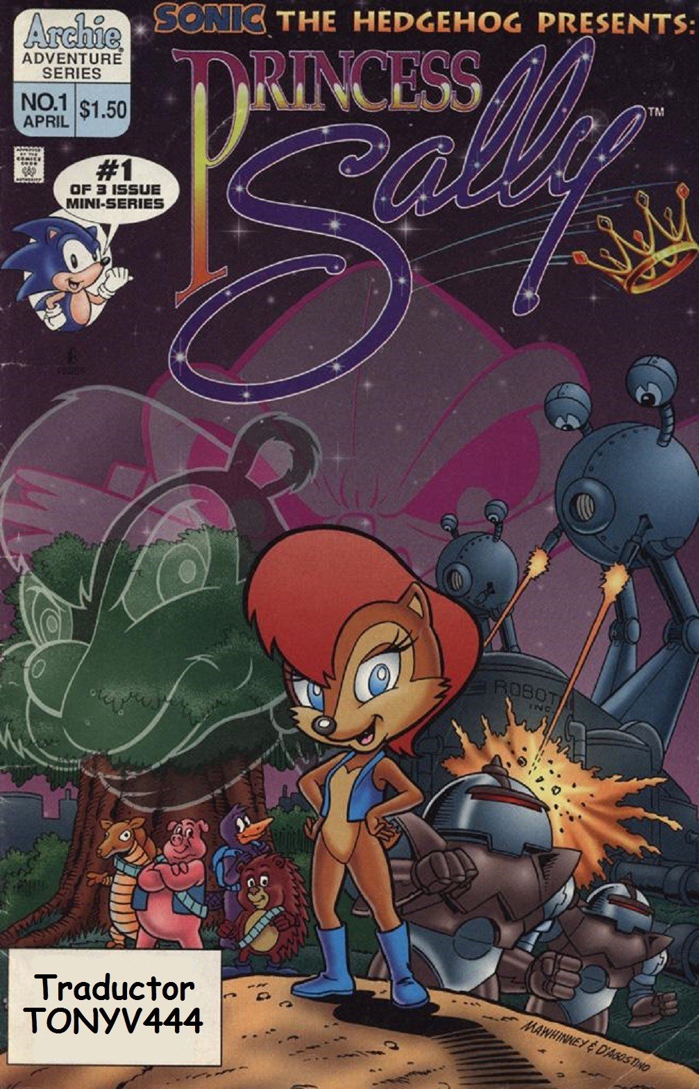 Portada ampliada de Sonic The Hedgehog Presents Princess Sally