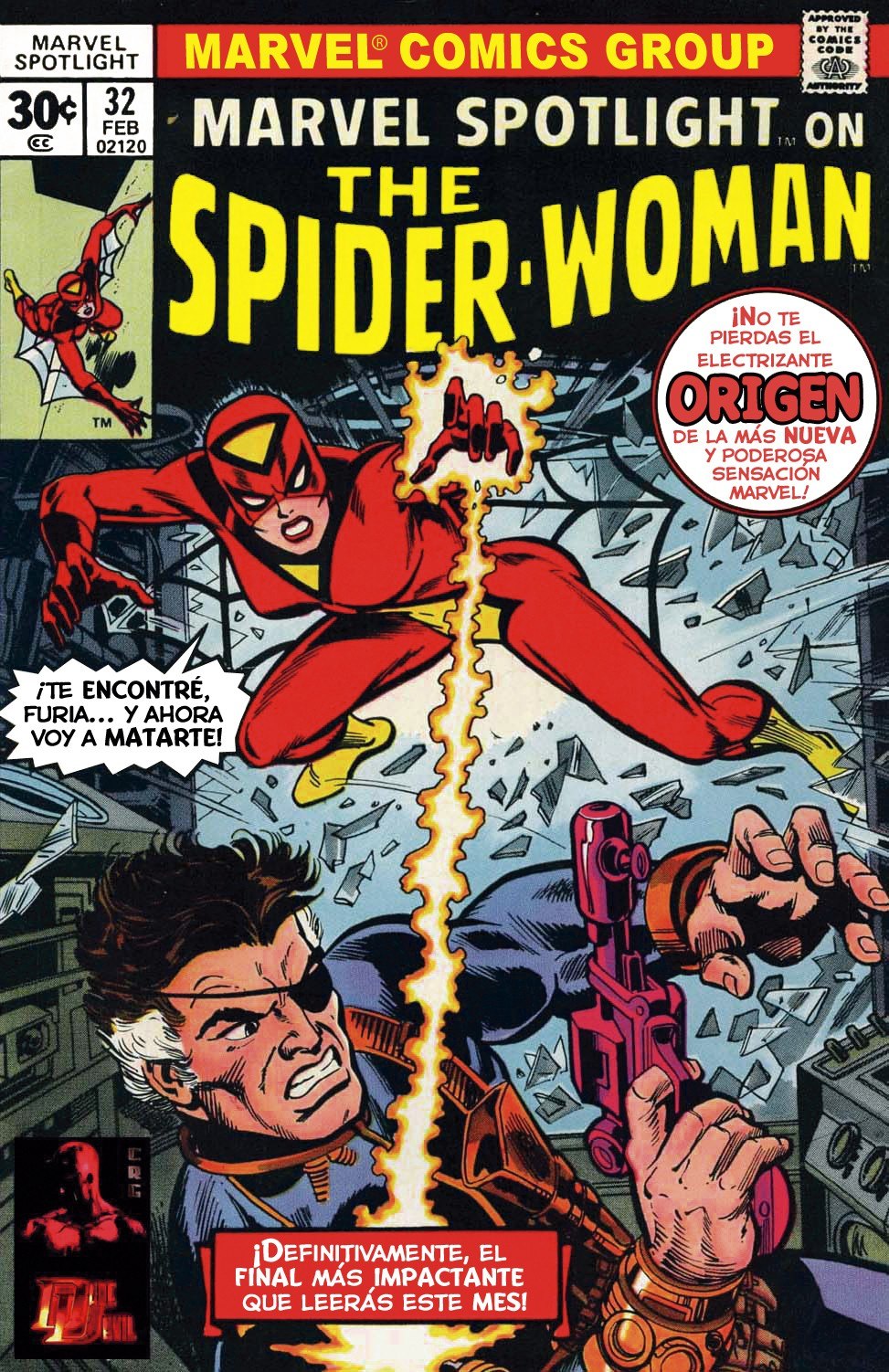 Portada ampliada de MARVEL SPOTLIGHT ON THE SPIDER-WOMAN