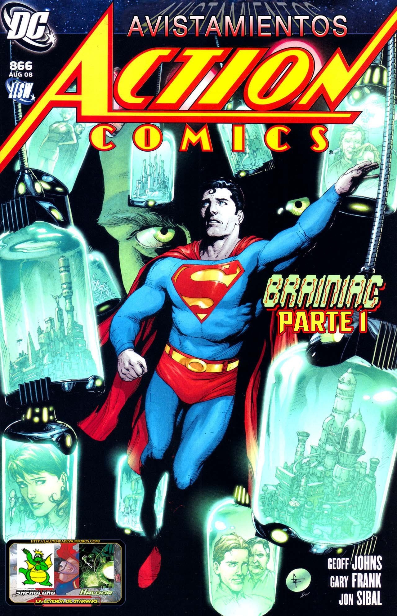 Portada ampliada de ACTION COMICS