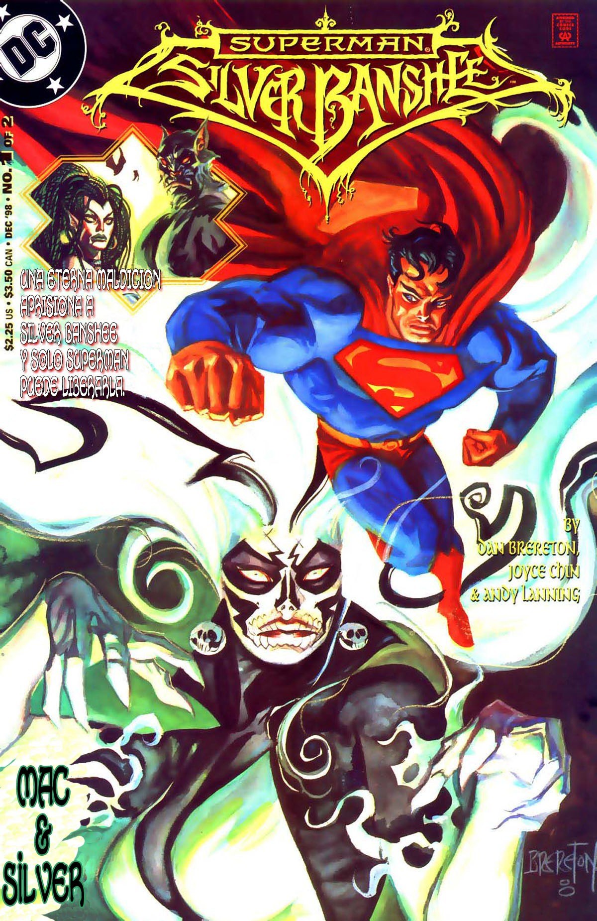 Portada ampliada de SUPERMAN SILVER BANSHÉE