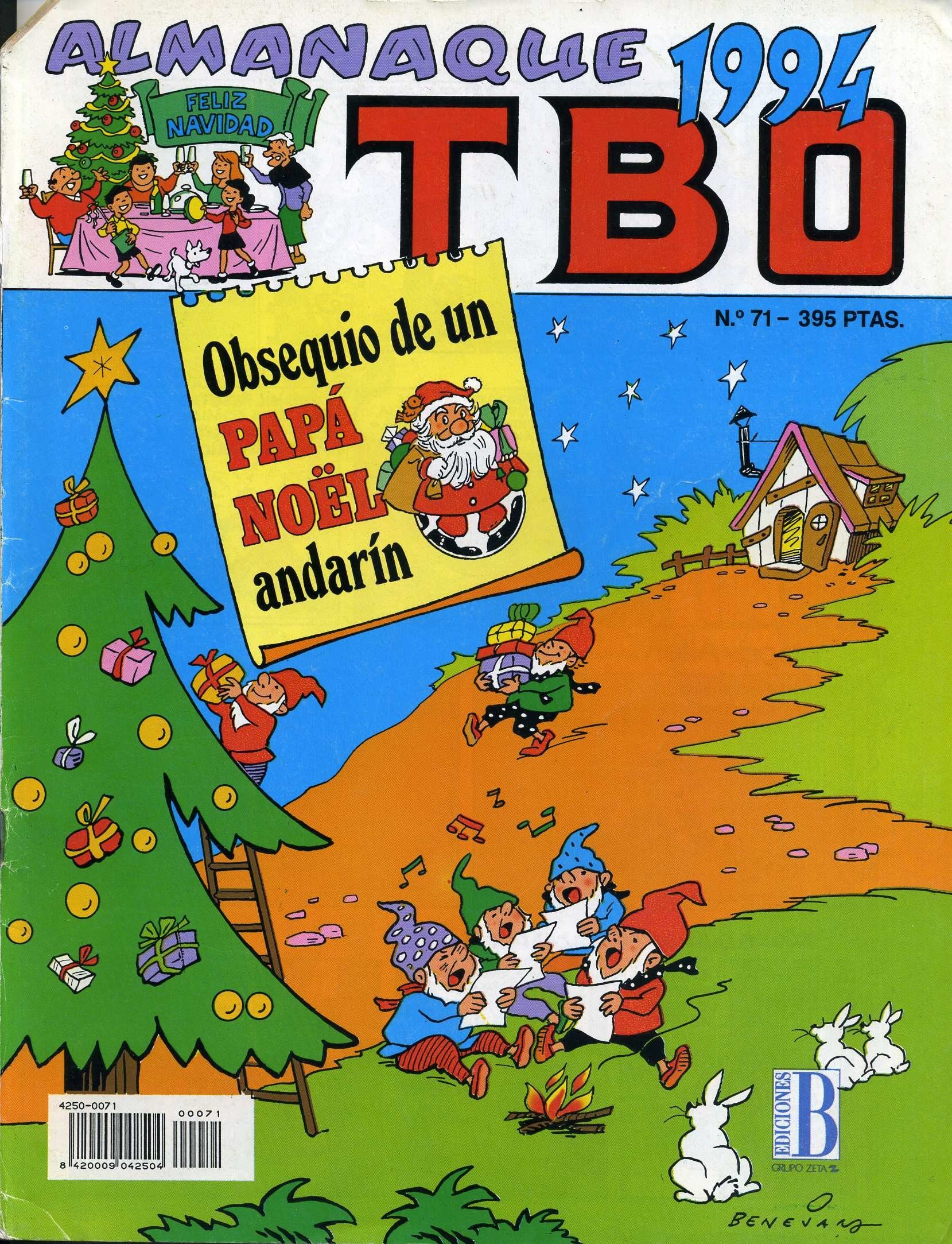 Portada ampliada de ALMANAQUE 1994 TBO