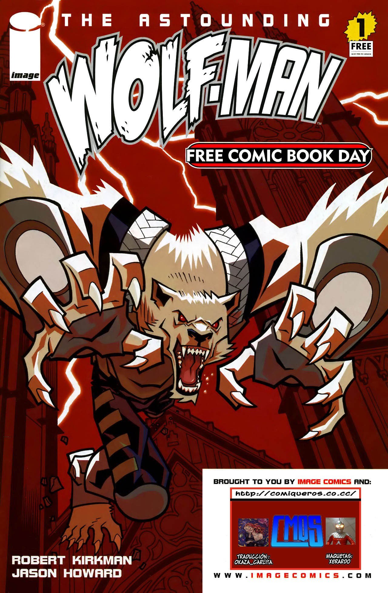 Portada ampliada de THE ASTOUNDING WOLF-MAN