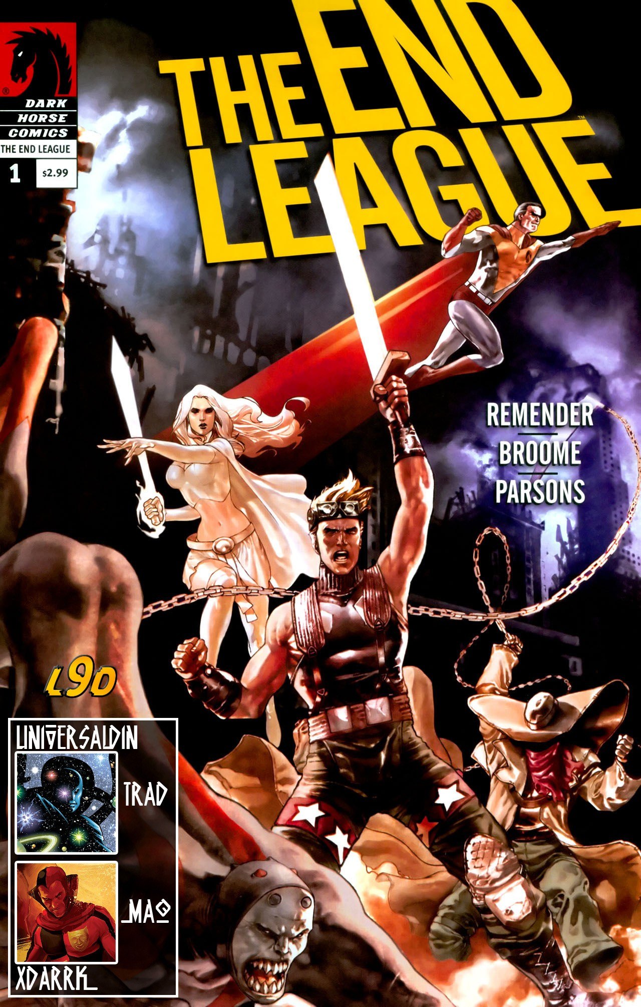 Portada ampliada de THE END LEAGUE