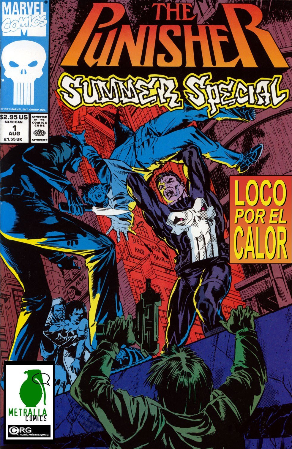 Portada ampliada de THE PUNISHER SUMMER SPECIAL