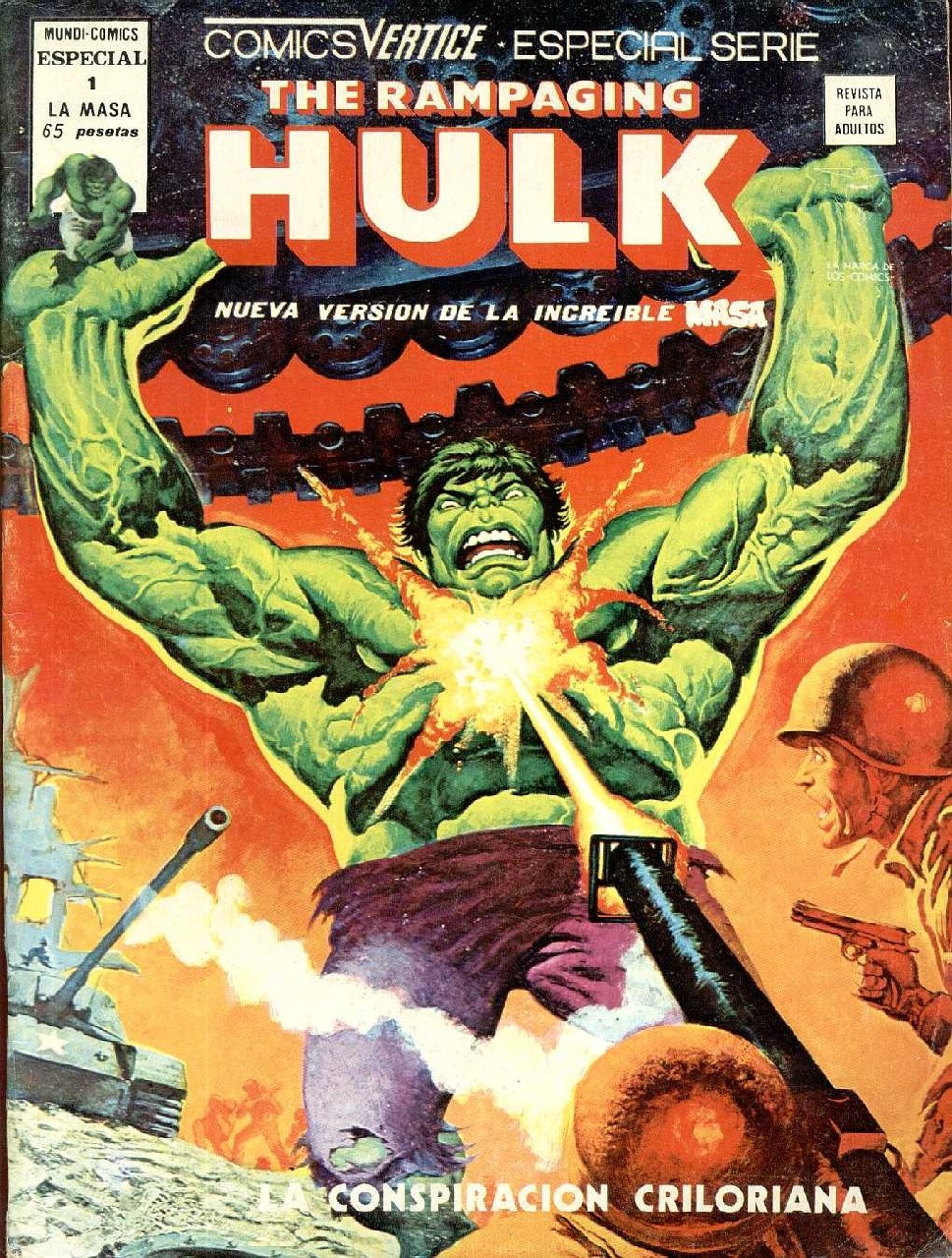 Portada ampliada de THE RAMPAGING HULK