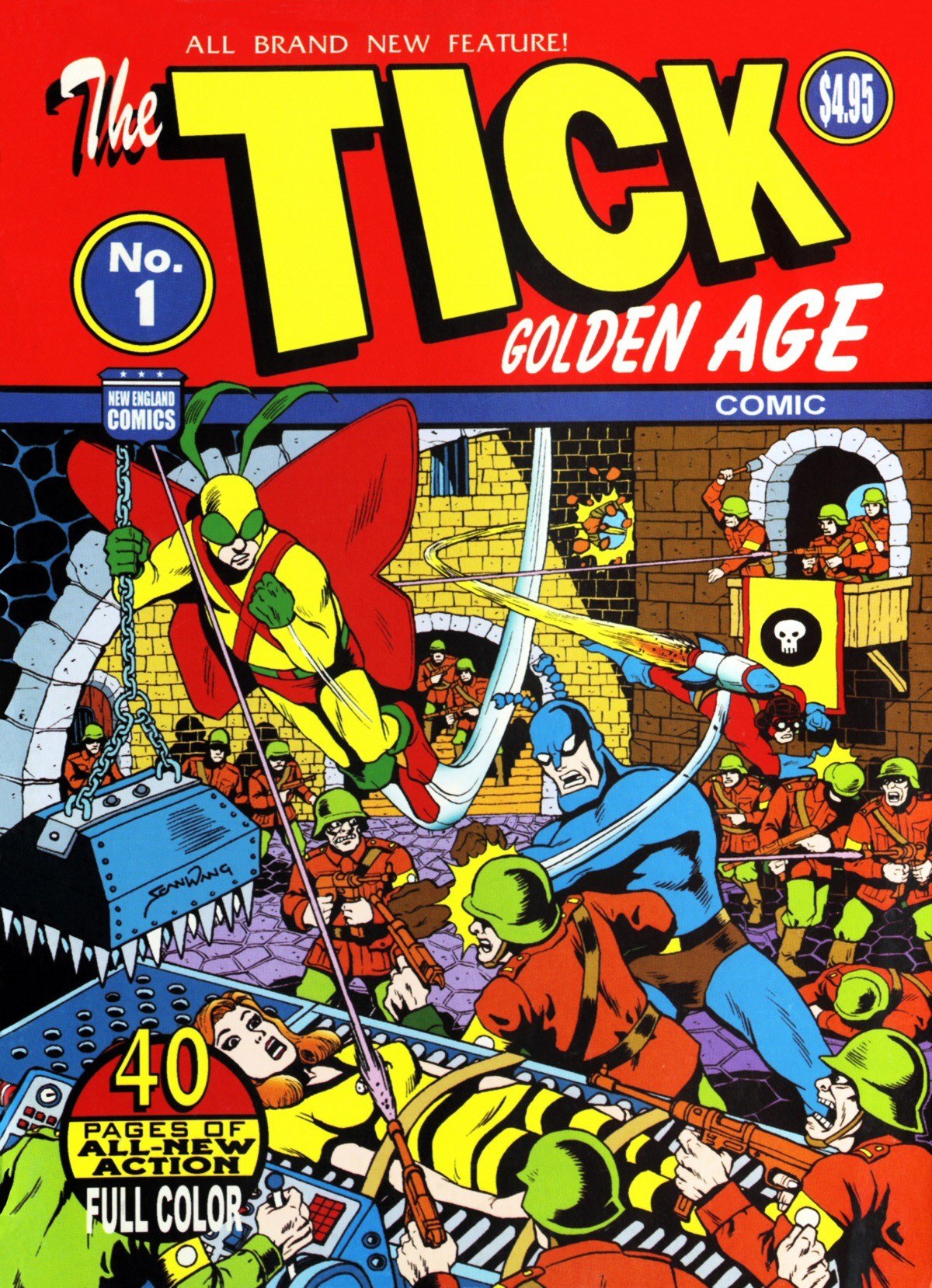 Portada ampliada de The TICK GOLDEN AGE