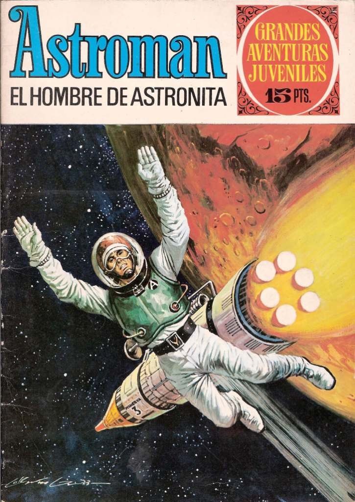 Portada ampliada de Astroman EL HOMBRE DE ASTRONITA