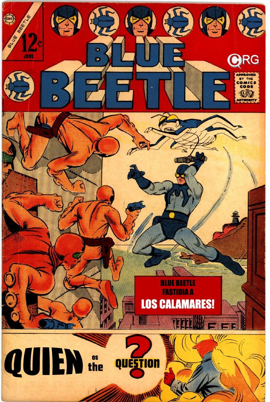 Portada ampliada de BlueBeetle Ed.Charlton